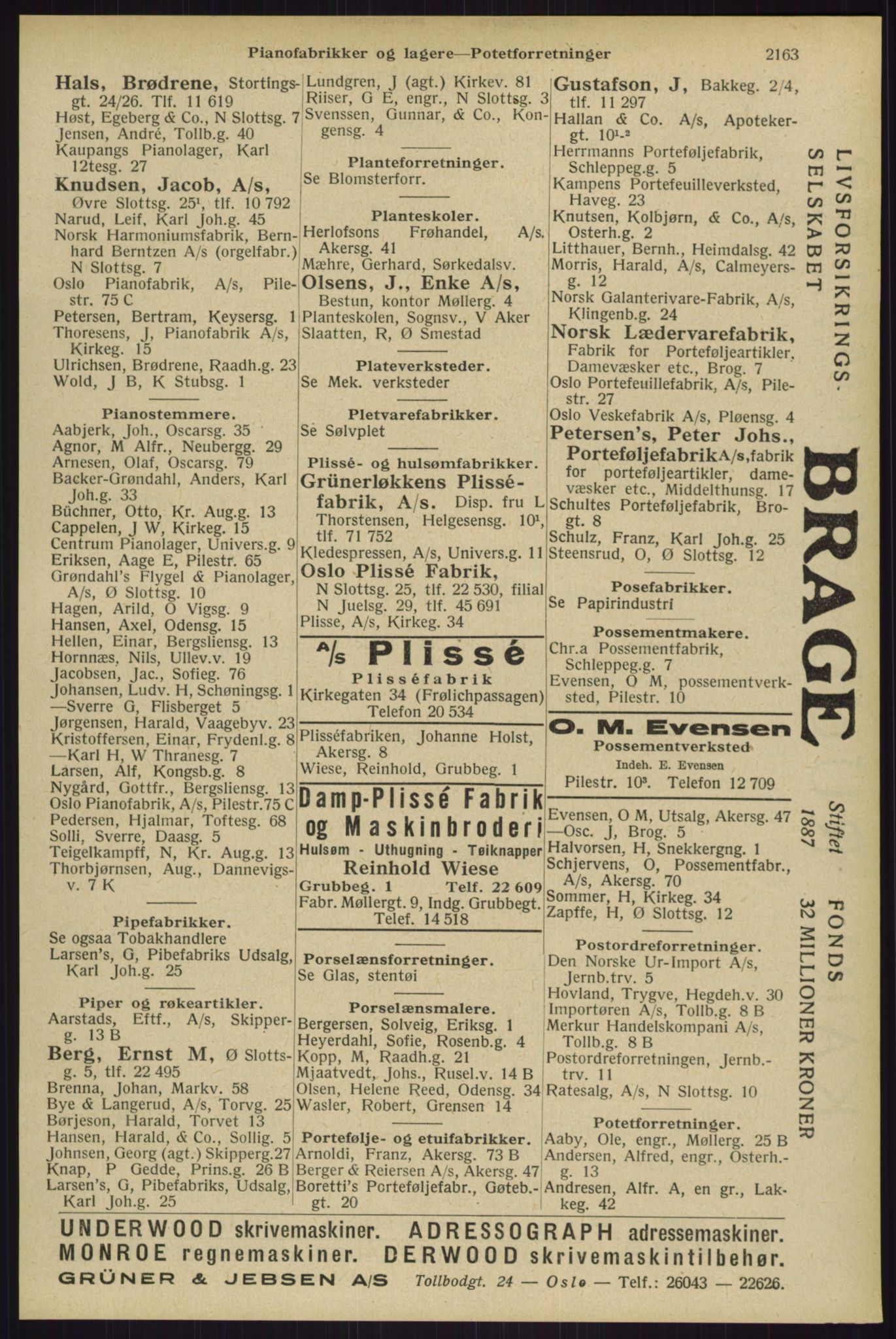 Kristiania/Oslo adressebok, PUBL/-, 1929, p. 2163