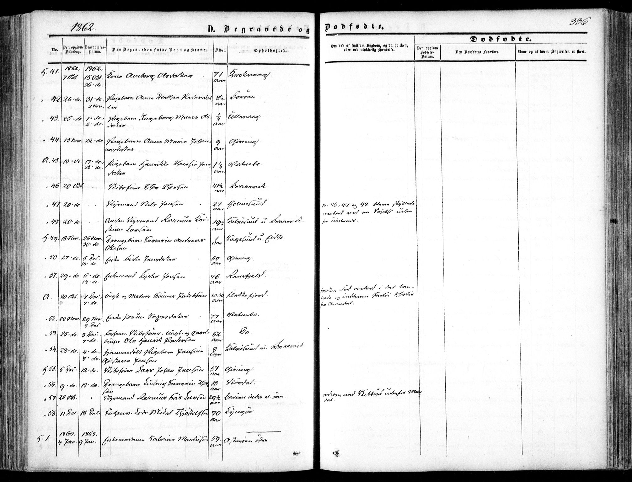 Dypvåg sokneprestkontor, AV/SAK-1111-0007/F/Fa/Faa/L0006: Parish register (official) no. A 6, 1855-1872, p. 336