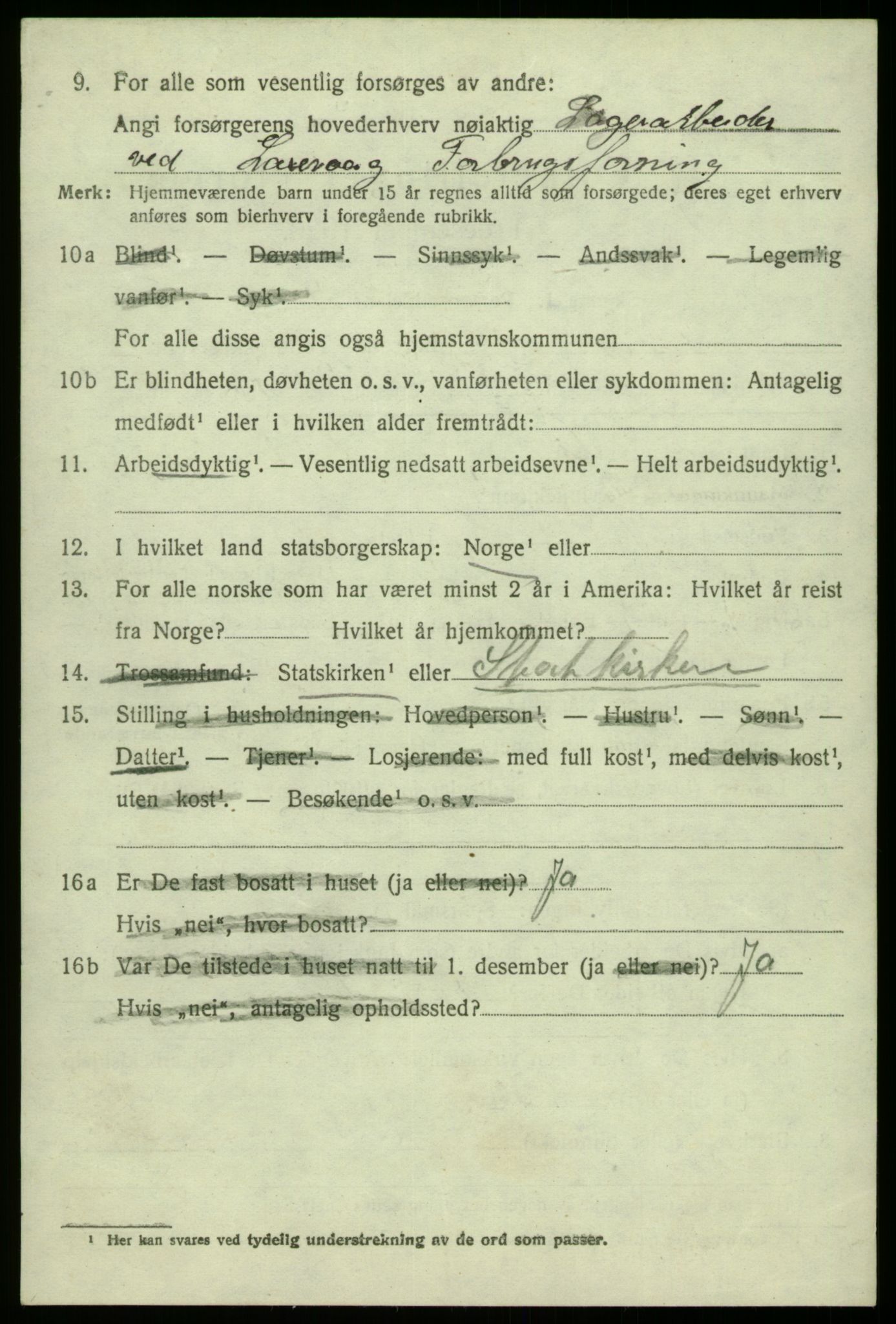 SAB, 1920 census for Laksevåg, 1920, p. 5227