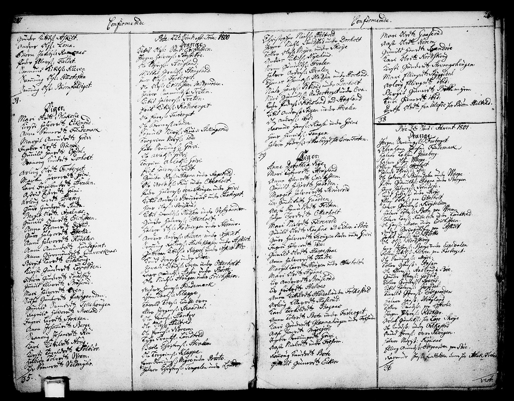 Bø kirkebøker, SAKO/A-257/F/Fa/L0005: Parish register (official) no. 5, 1785-1815, p. 287-288