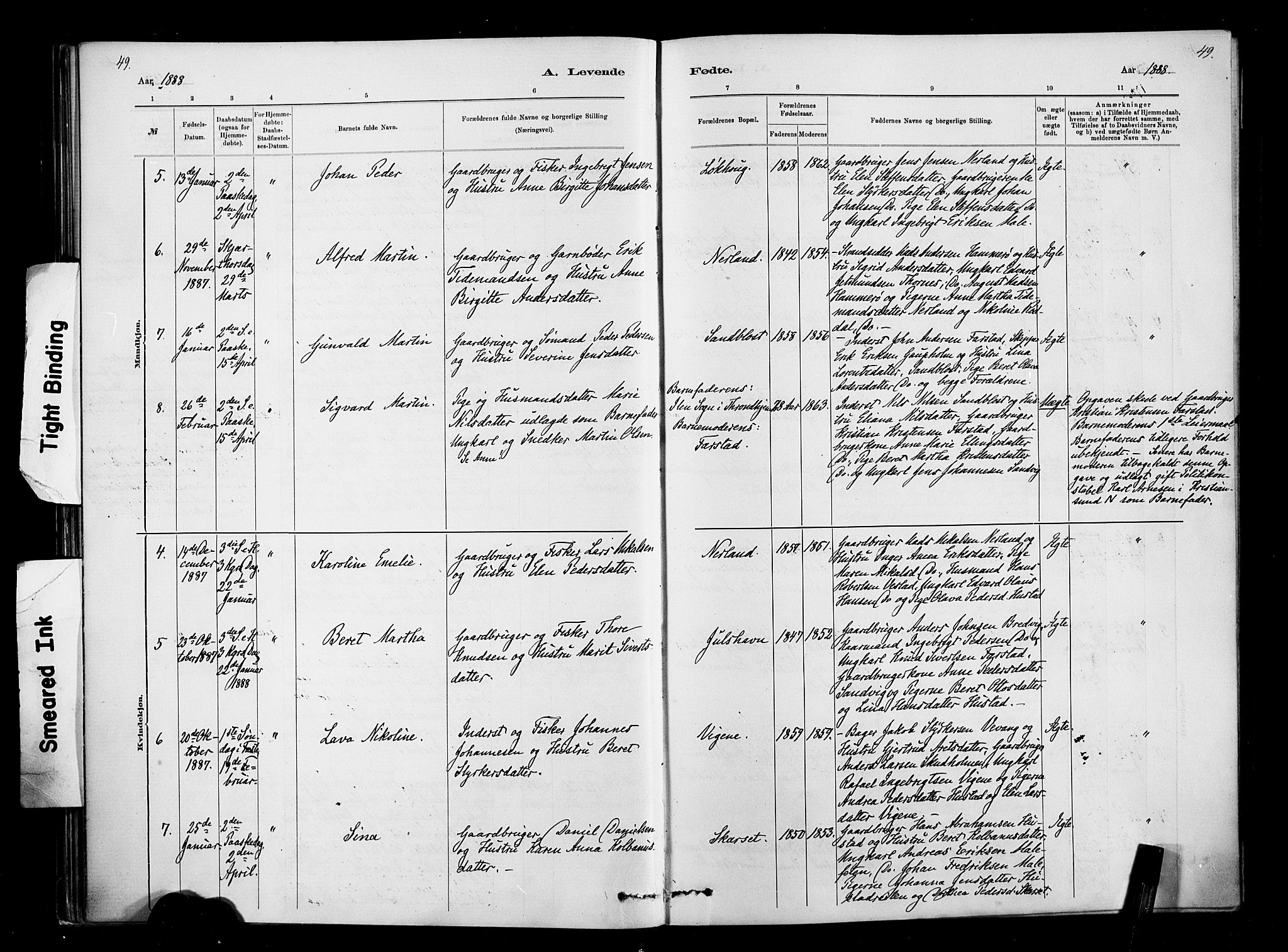 Ministerialprotokoller, klokkerbøker og fødselsregistre - Møre og Romsdal, AV/SAT-A-1454/567/L0778: Parish register (official) no. 567A01, 1881-1903, p. 49