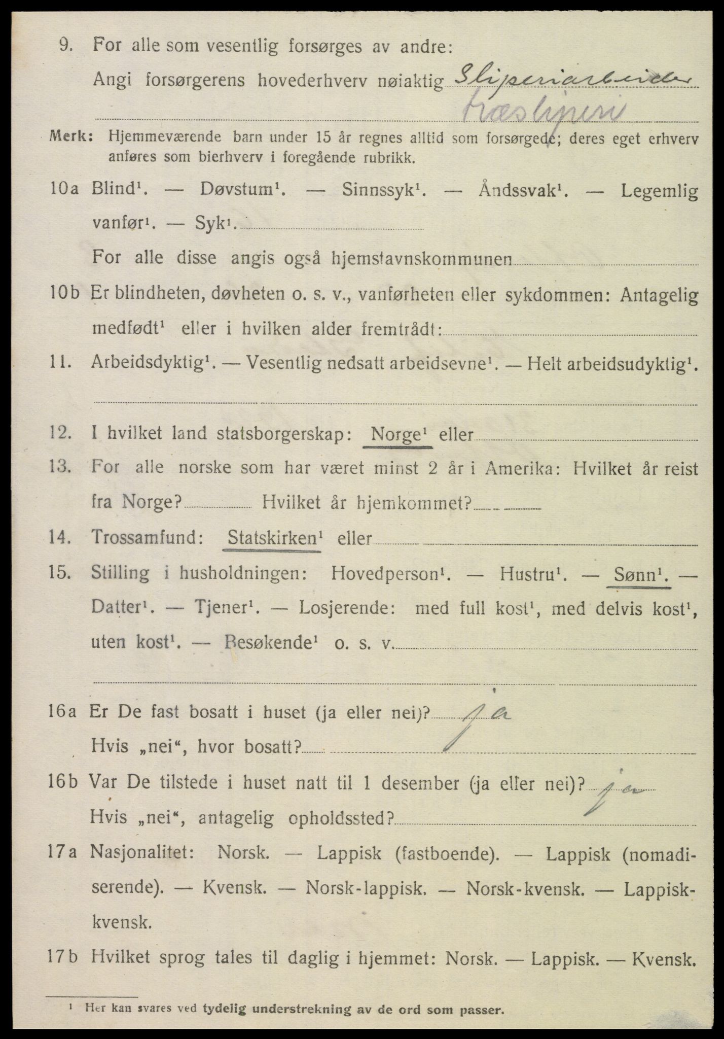 SAT, 1920 census for Otterøy, 1920, p. 1756