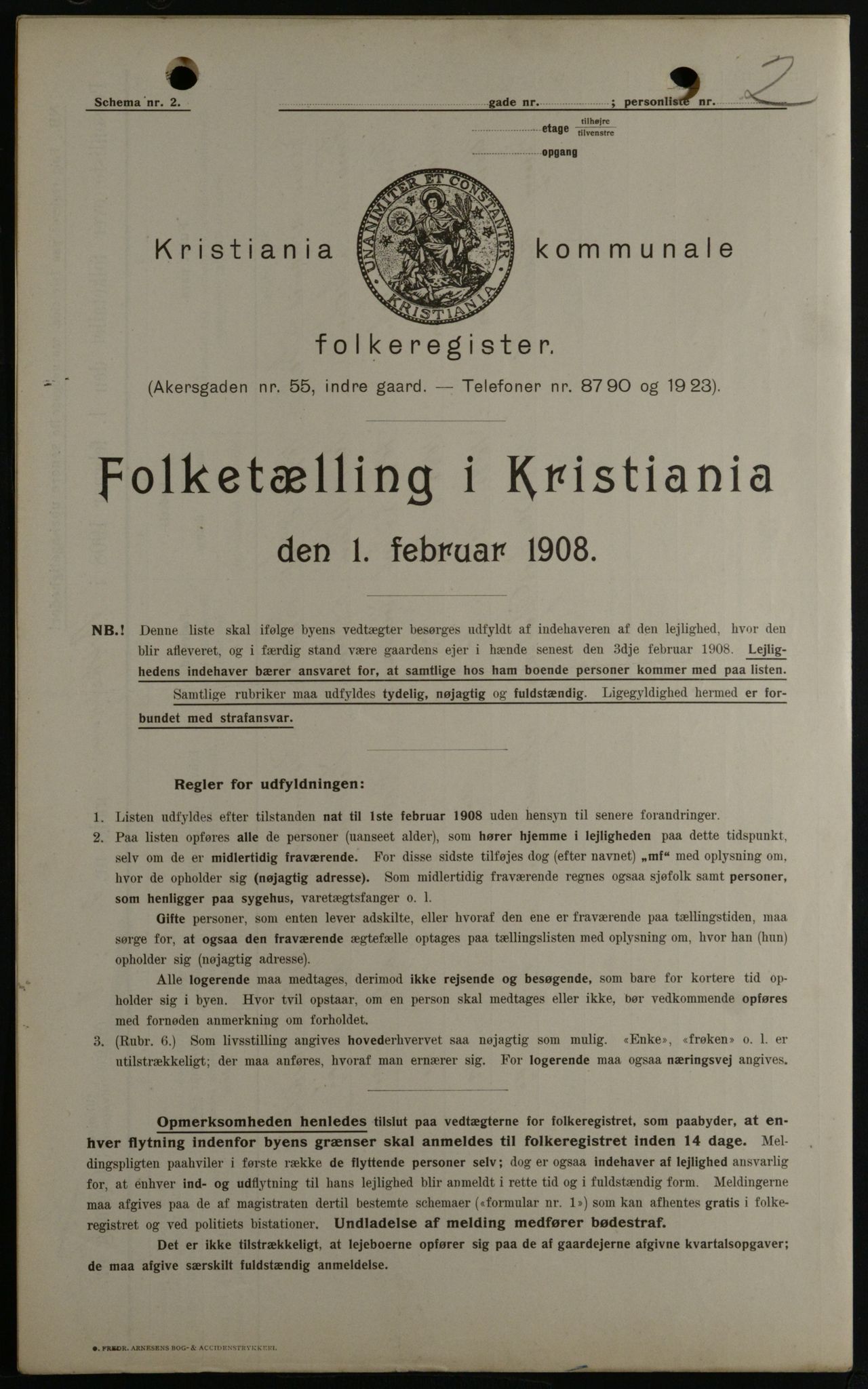 OBA, Municipal Census 1908 for Kristiania, 1908, p. 8702