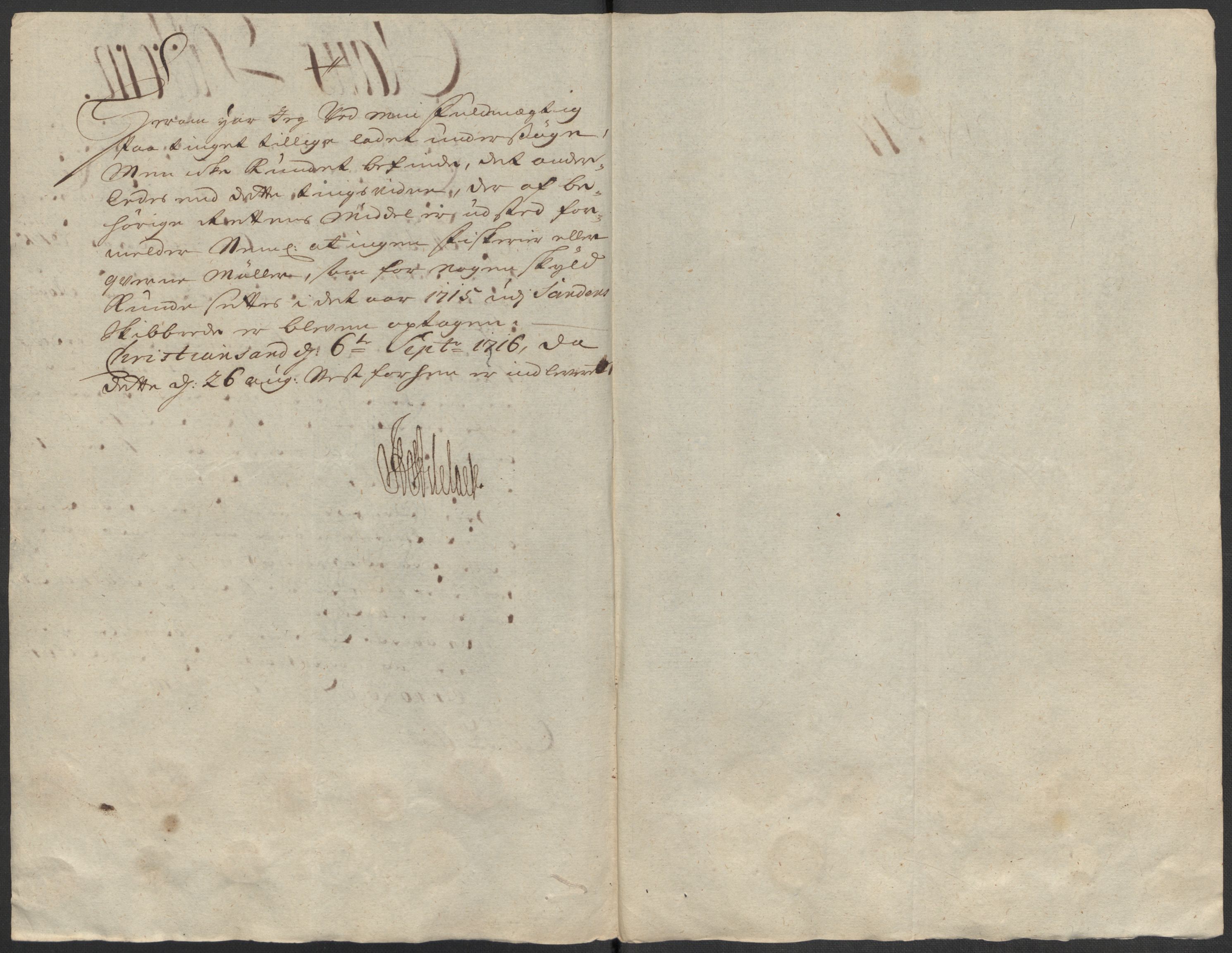 Rentekammeret inntil 1814, Reviderte regnskaper, Fogderegnskap, AV/RA-EA-4092/R39/L2323: Fogderegnskap Nedenes, 1715, p. 134