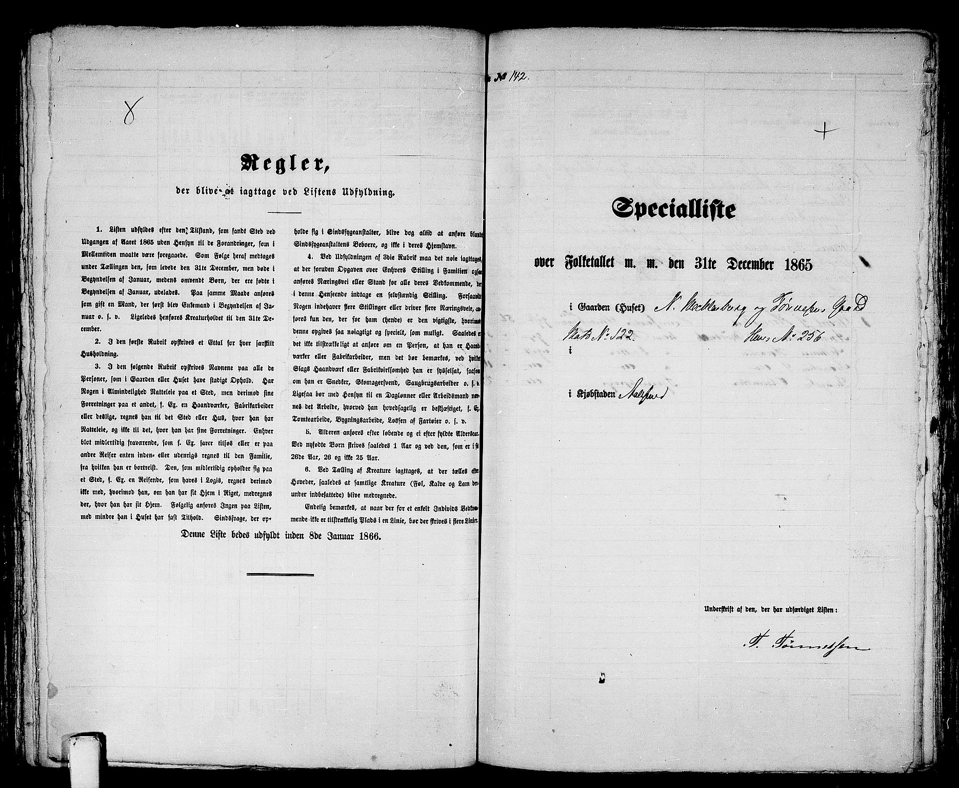 RA, 1865 census for Ålesund, 1865, p. 299