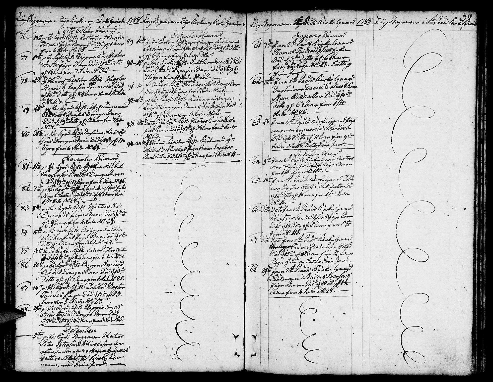 Nykirken Sokneprestembete, SAB/A-77101/H/Hab/L0002: Parish register (copy) no. A 3, 1775-1820, p. 38
