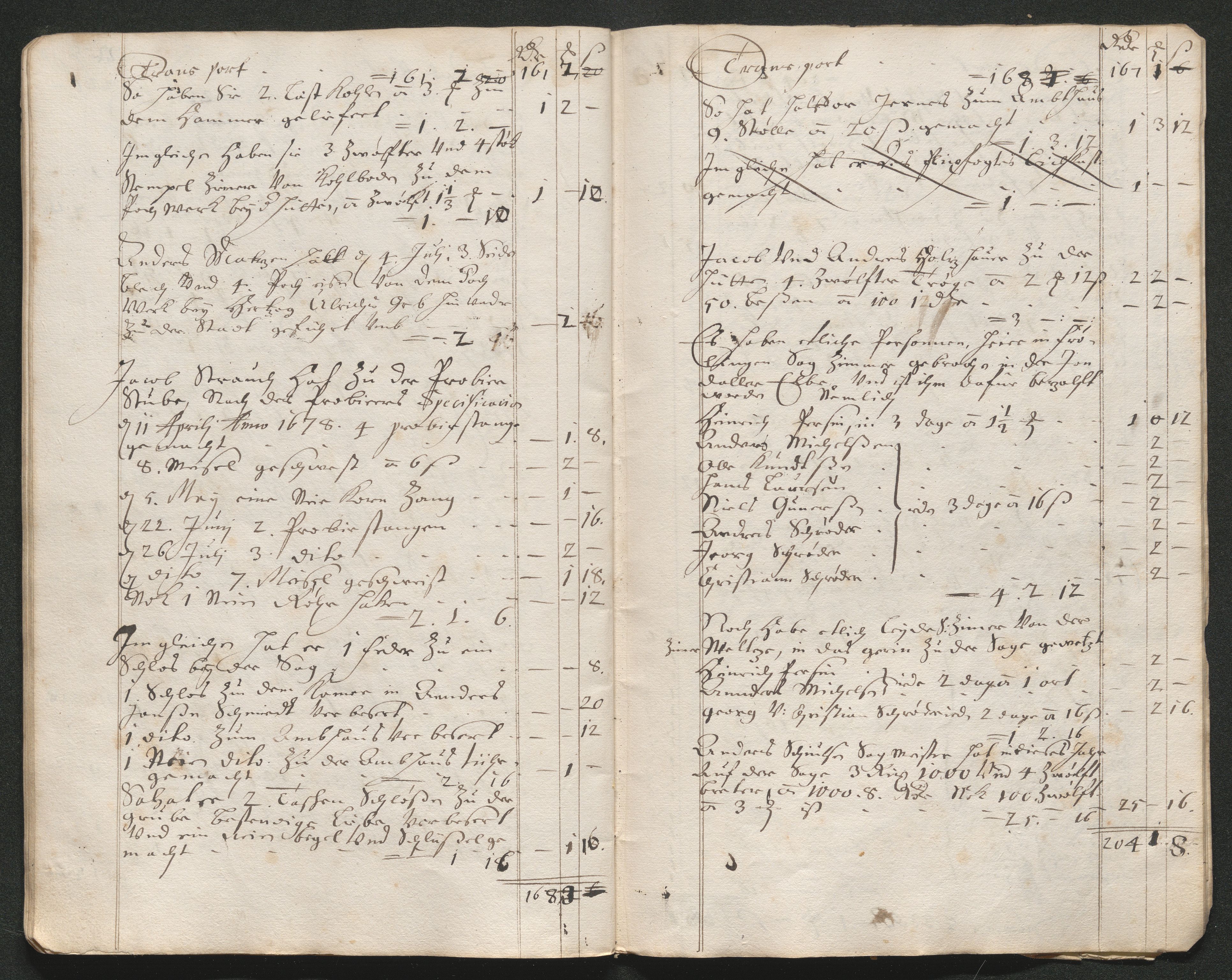 Kongsberg Sølvverk 1623-1816, AV/SAKO-EA-3135/001/D/Dc/Dcd/L0045: Utgiftsregnskap for gruver m.m. , 1678, p. 436