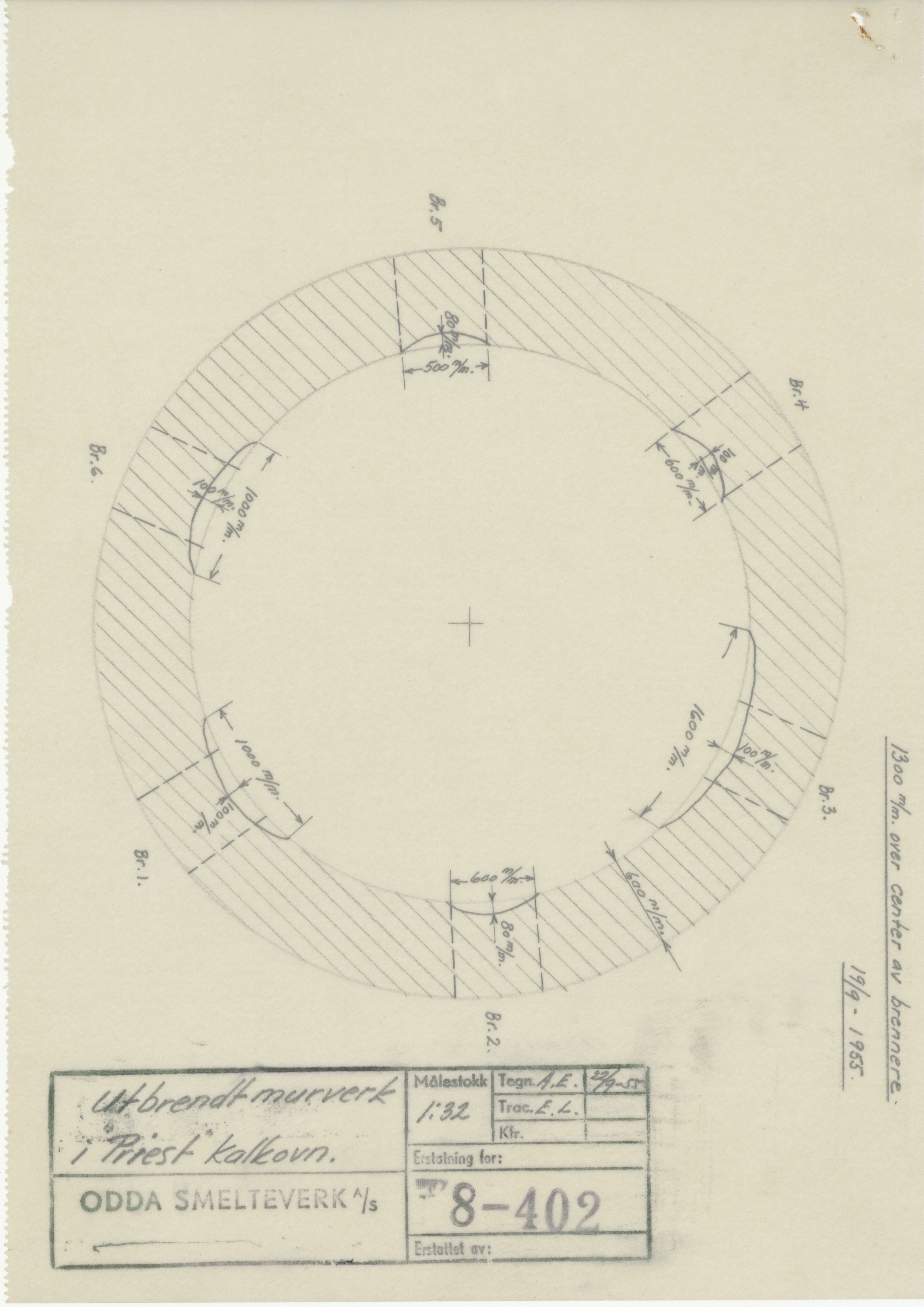 Odda smelteverk AS, KRAM/A-0157.1/T/Td/L0008: Gruppe 8. Kalkovner, 1939-1999, p. 688