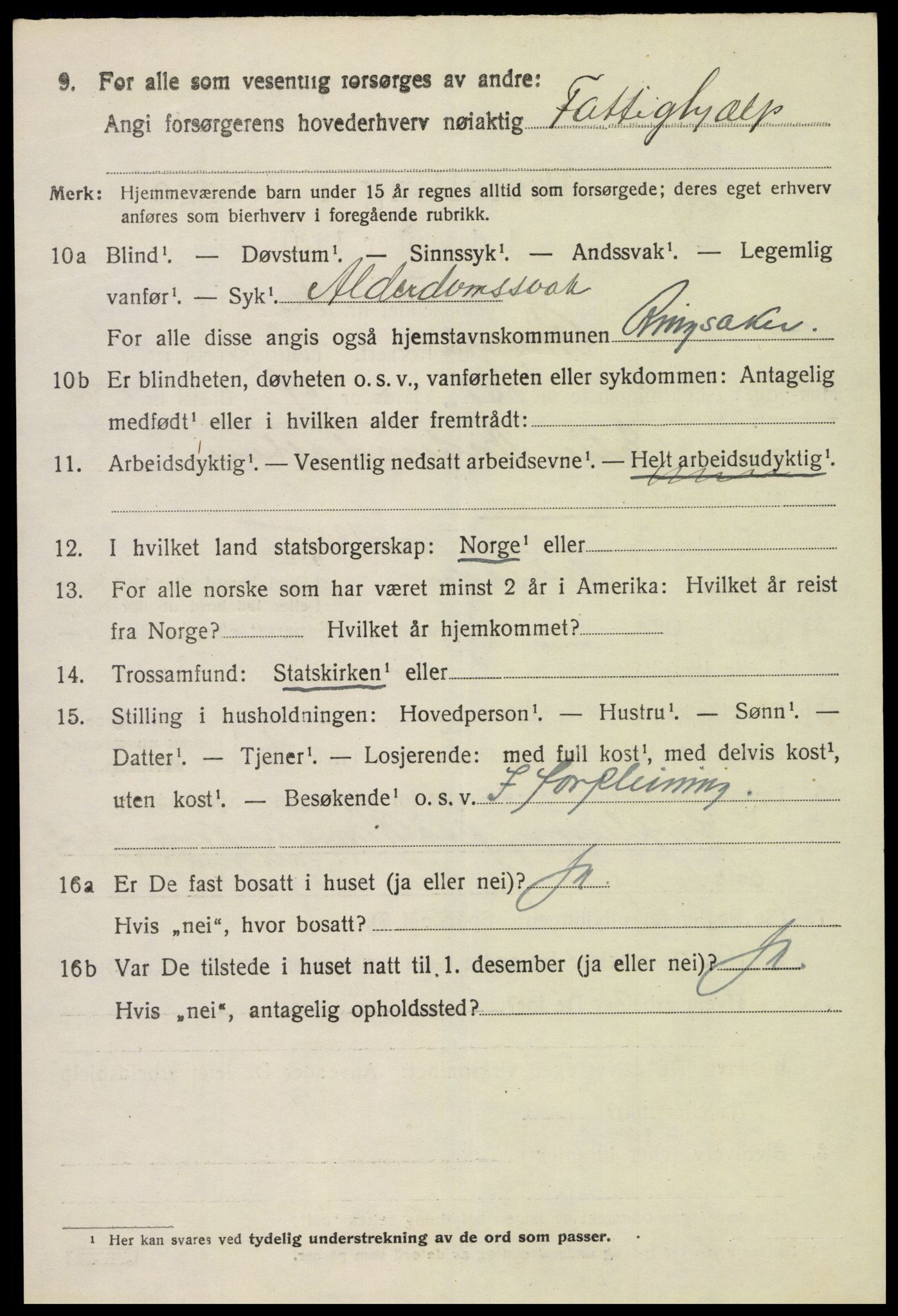 SAH, 1920 census for Ringsaker, 1920, p. 6345