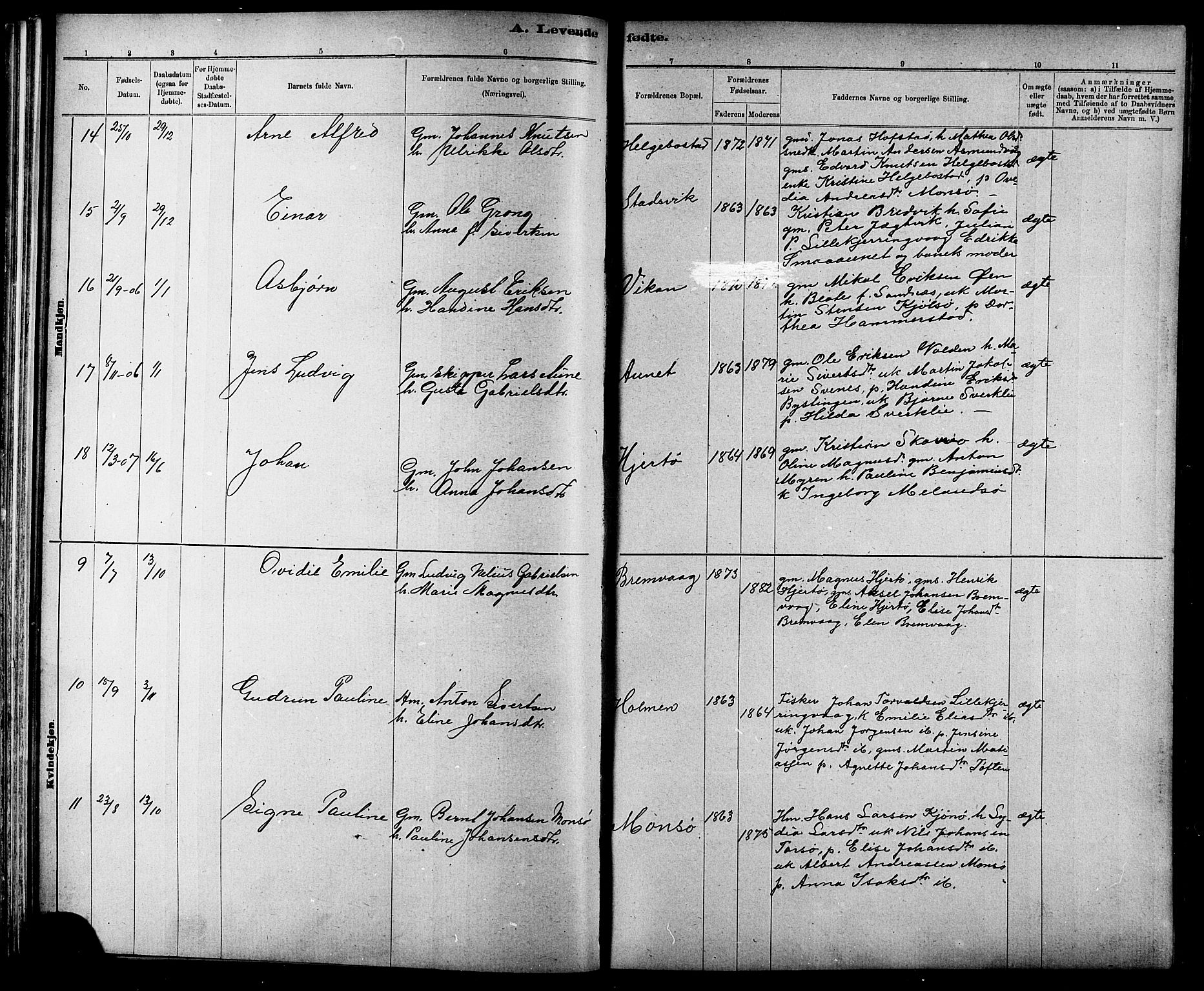 Ministerialprotokoller, klokkerbøker og fødselsregistre - Sør-Trøndelag, AV/SAT-A-1456/634/L0542: Parish register (copy) no. 634C04, 1892-1916