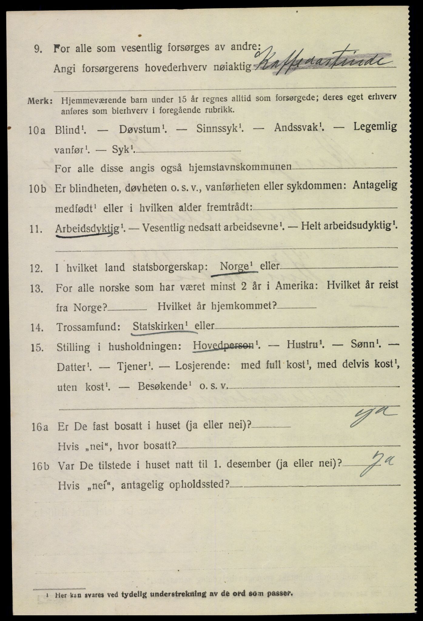 SAH, 1920 census for Ringsaker, 1920, p. 15443