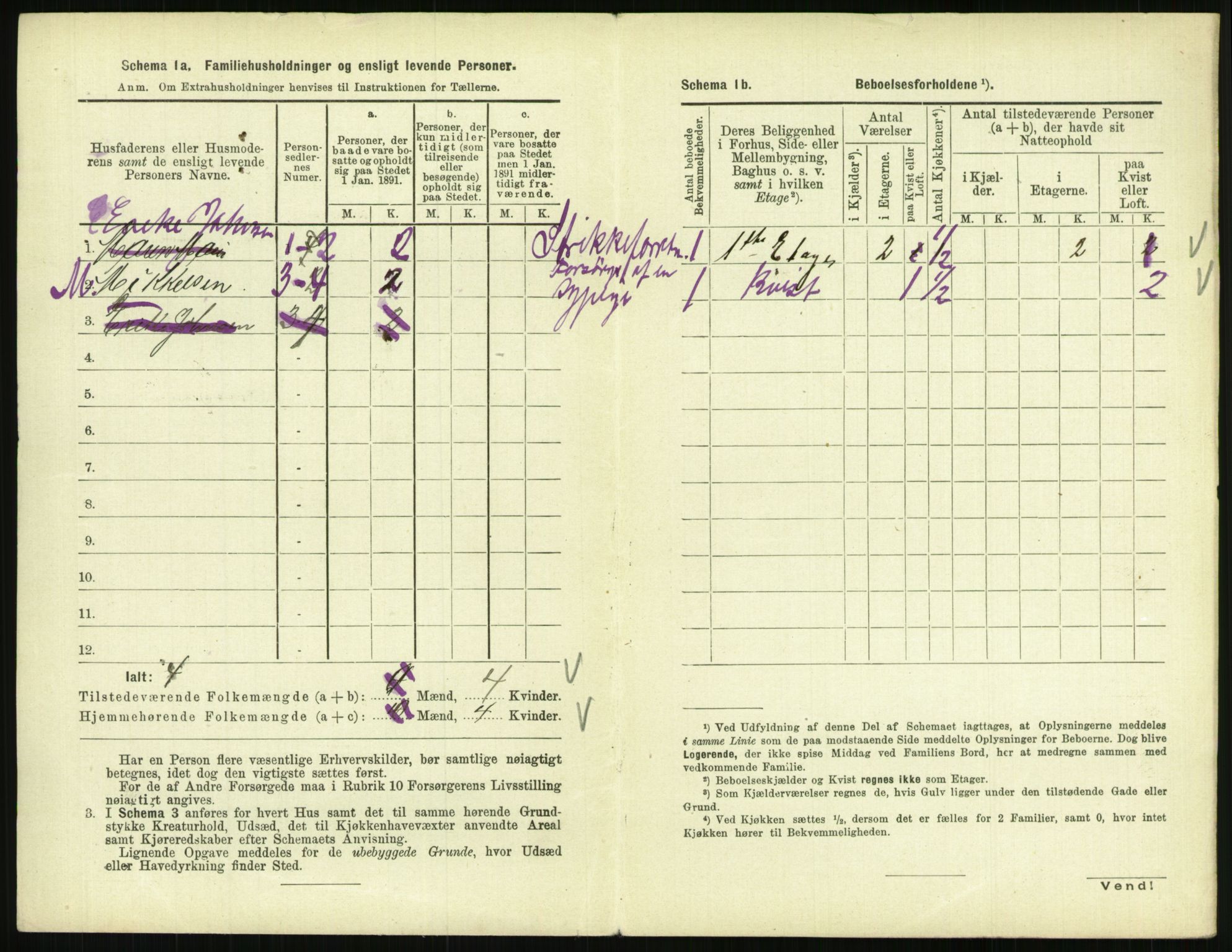 RA, 1891 census for 0801 Kragerø, 1891, p. 743