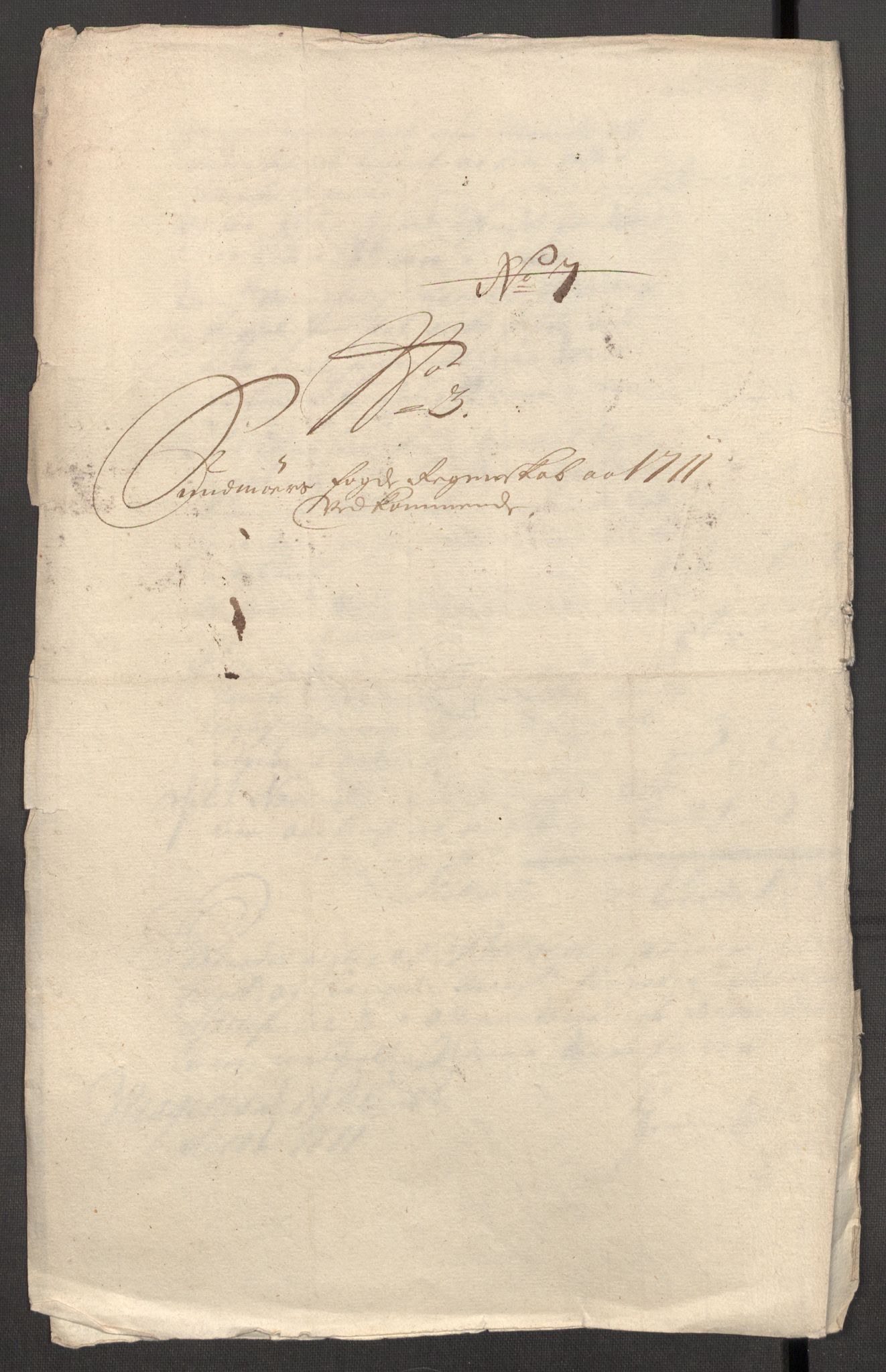 Rentekammeret inntil 1814, Reviderte regnskaper, Fogderegnskap, AV/RA-EA-4092/R54/L3564: Fogderegnskap Sunnmøre, 1711, p. 114