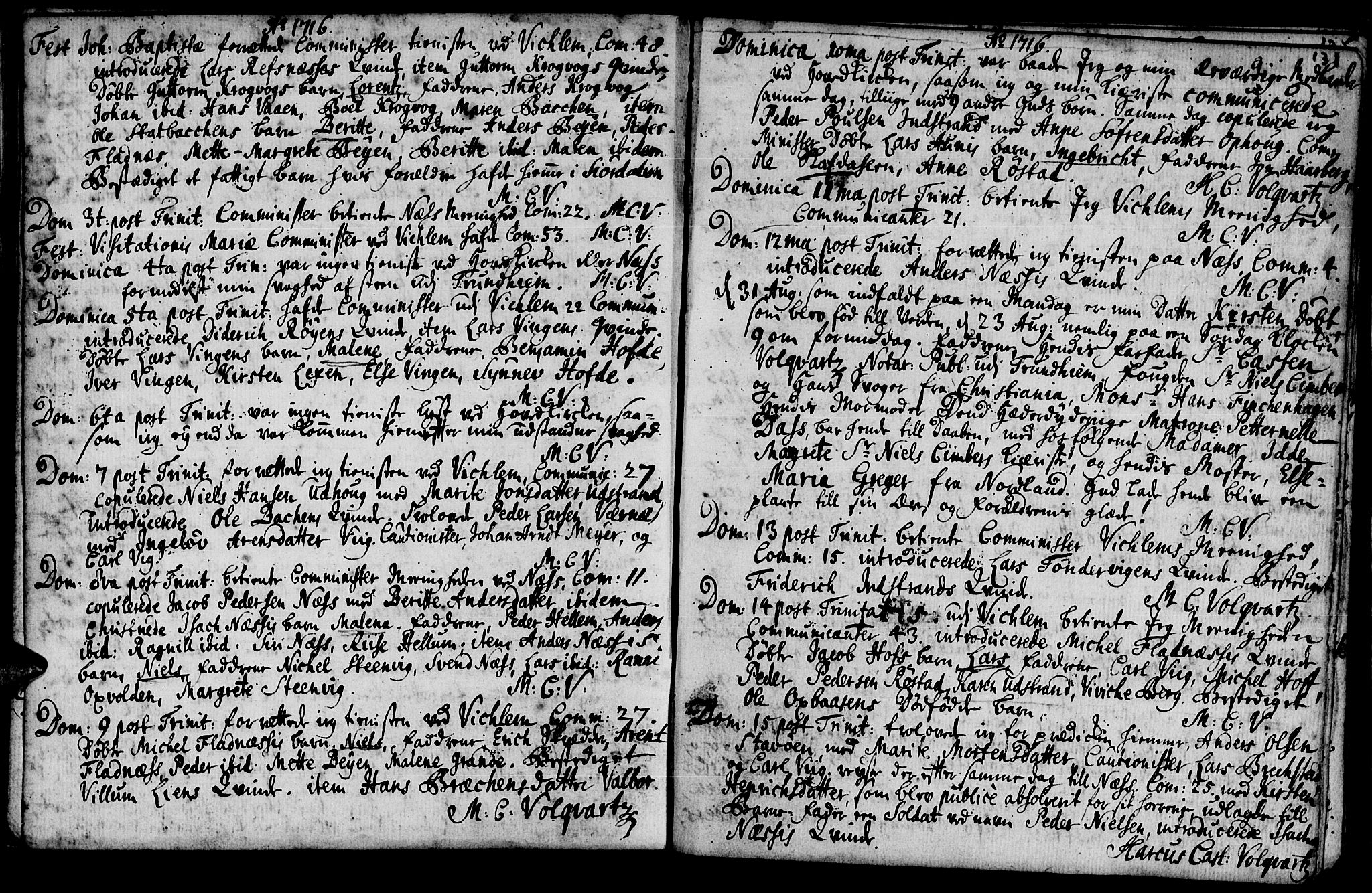 Ministerialprotokoller, klokkerbøker og fødselsregistre - Sør-Trøndelag, AV/SAT-A-1456/659/L0731: Parish register (official) no. 659A01, 1709-1731, p. 130-131