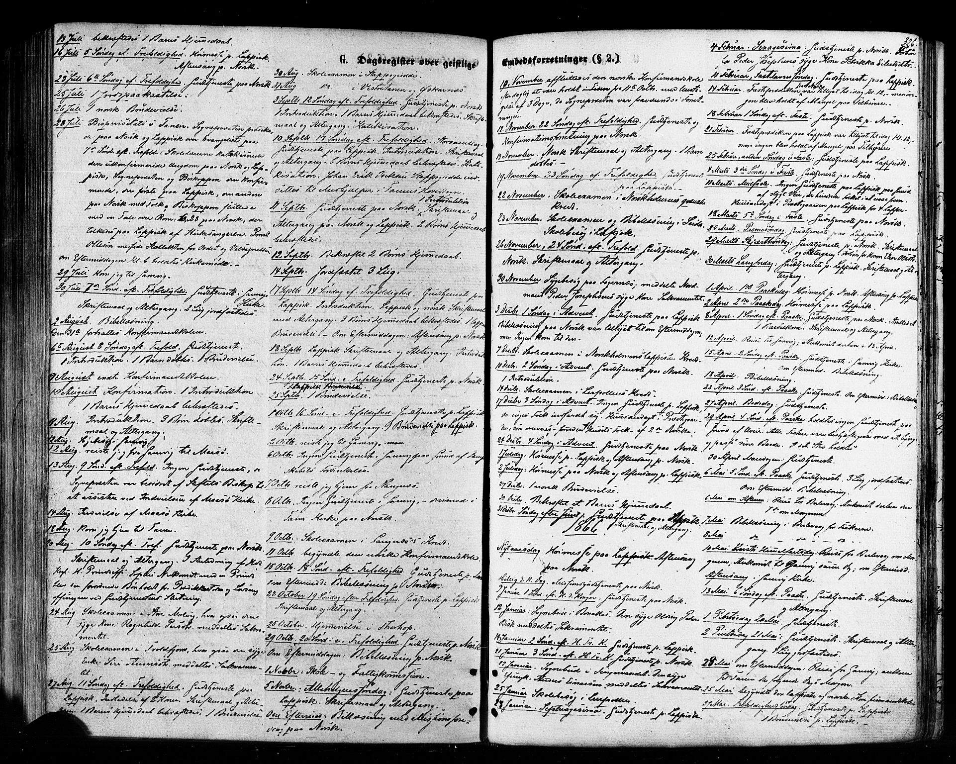 Tana sokneprestkontor, SATØ/S-1334/H/Ha/L0002kirke: Parish register (official) no. 2 /1, 1861-1877, p. 326