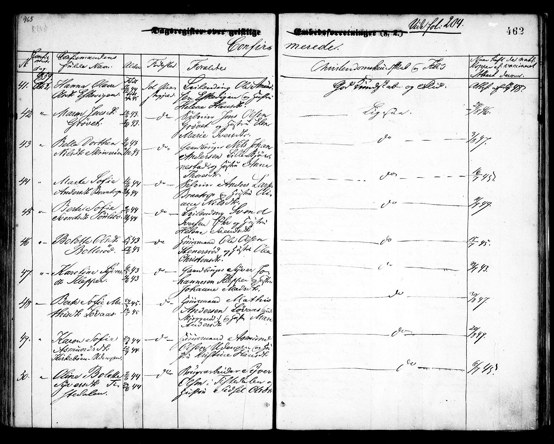 Idd prestekontor Kirkebøker, SAO/A-10911/F/Fc/L0004b: Parish register (official) no. III 4B, 1848-1860, p. 462