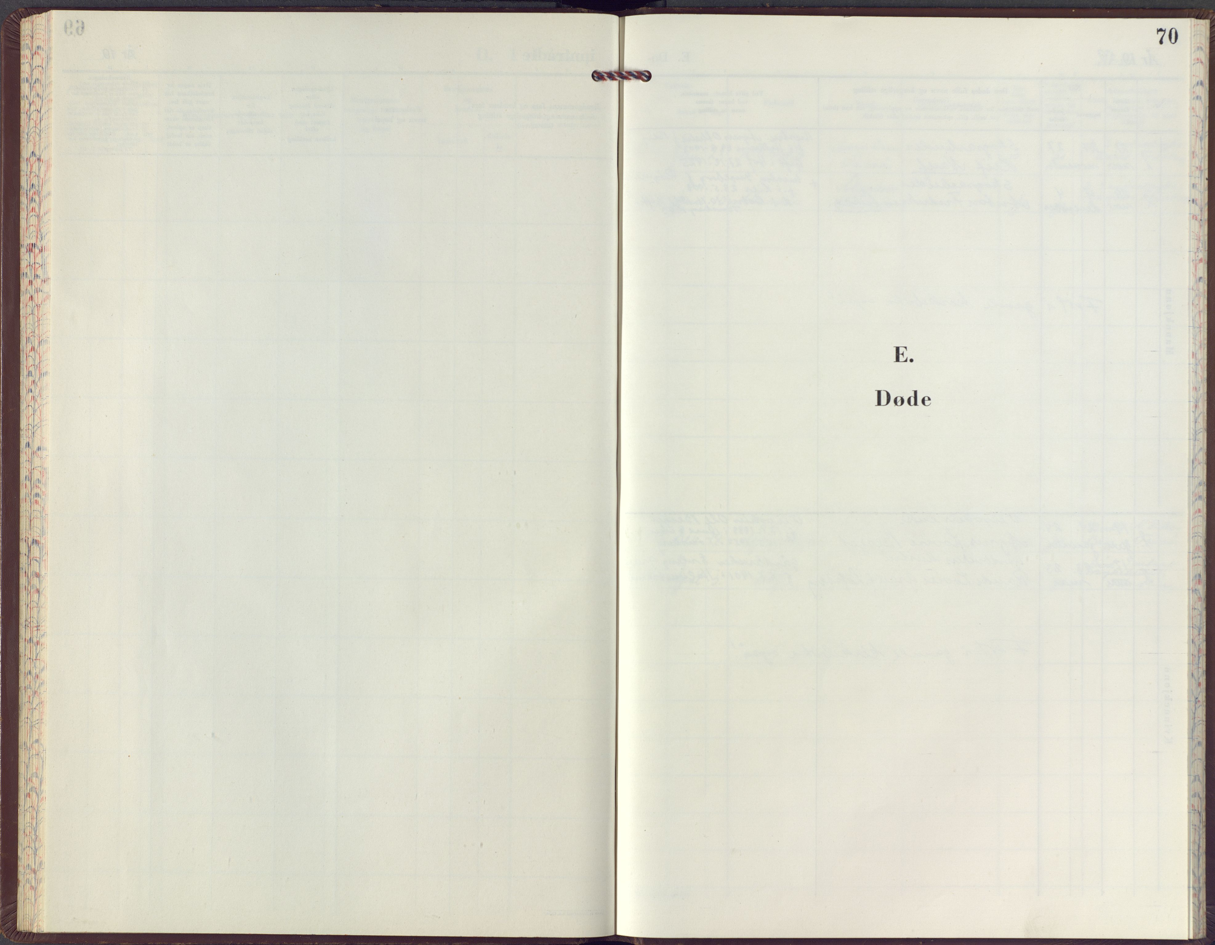 Hof kirkebøker, AV/SAKO-A-64/G/Gb/L0006: Parish register (copy) no. II 6, 1959-1978, p. 70
