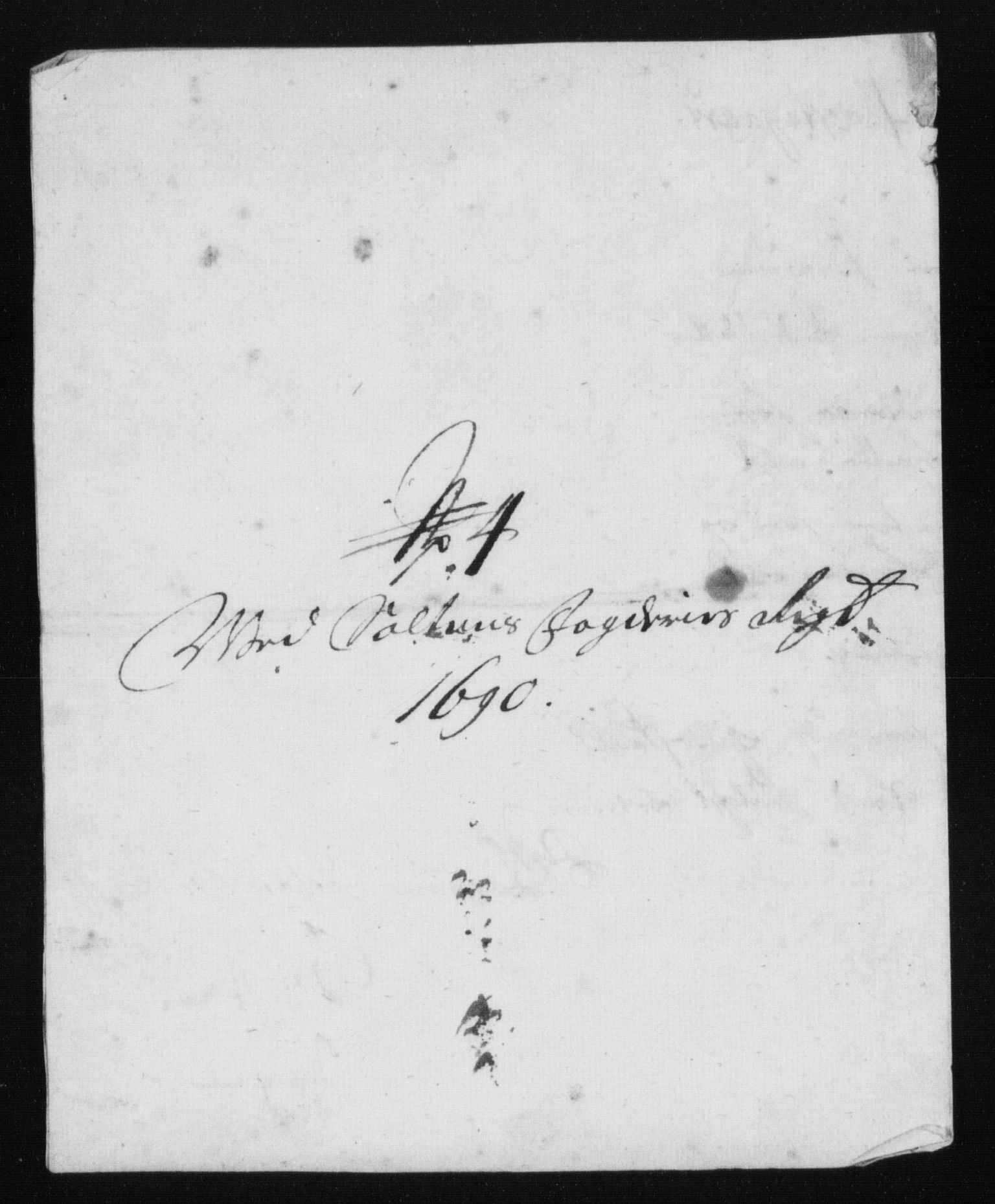 Rentekammeret inntil 1814, Reviderte regnskaper, Stiftamtstueregnskaper, Trondheim stiftamt og Nordland amt, AV/RA-EA-6044/R/Rh/L0015: Nordland amt, 1690