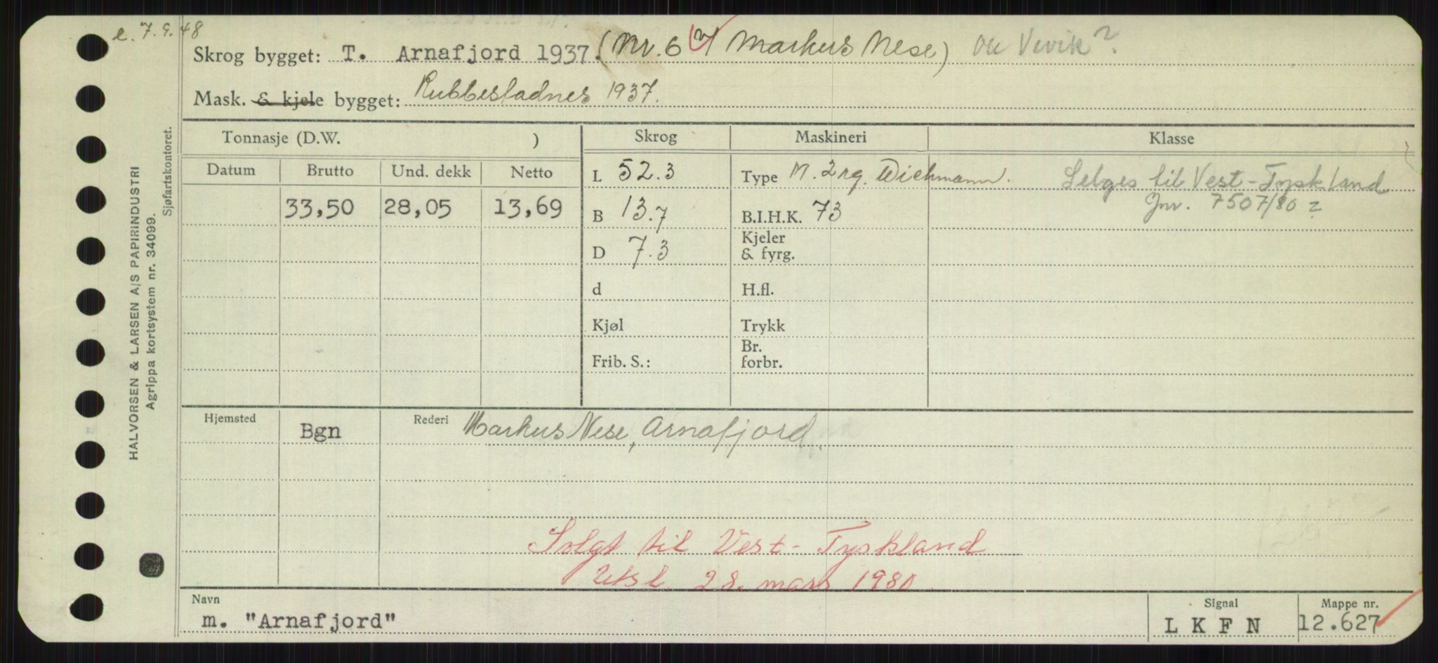 Sjøfartsdirektoratet med forløpere, Skipsmålingen, RA/S-1627/H/Hd/L0002: Fartøy, Apa-Axe, p. 135