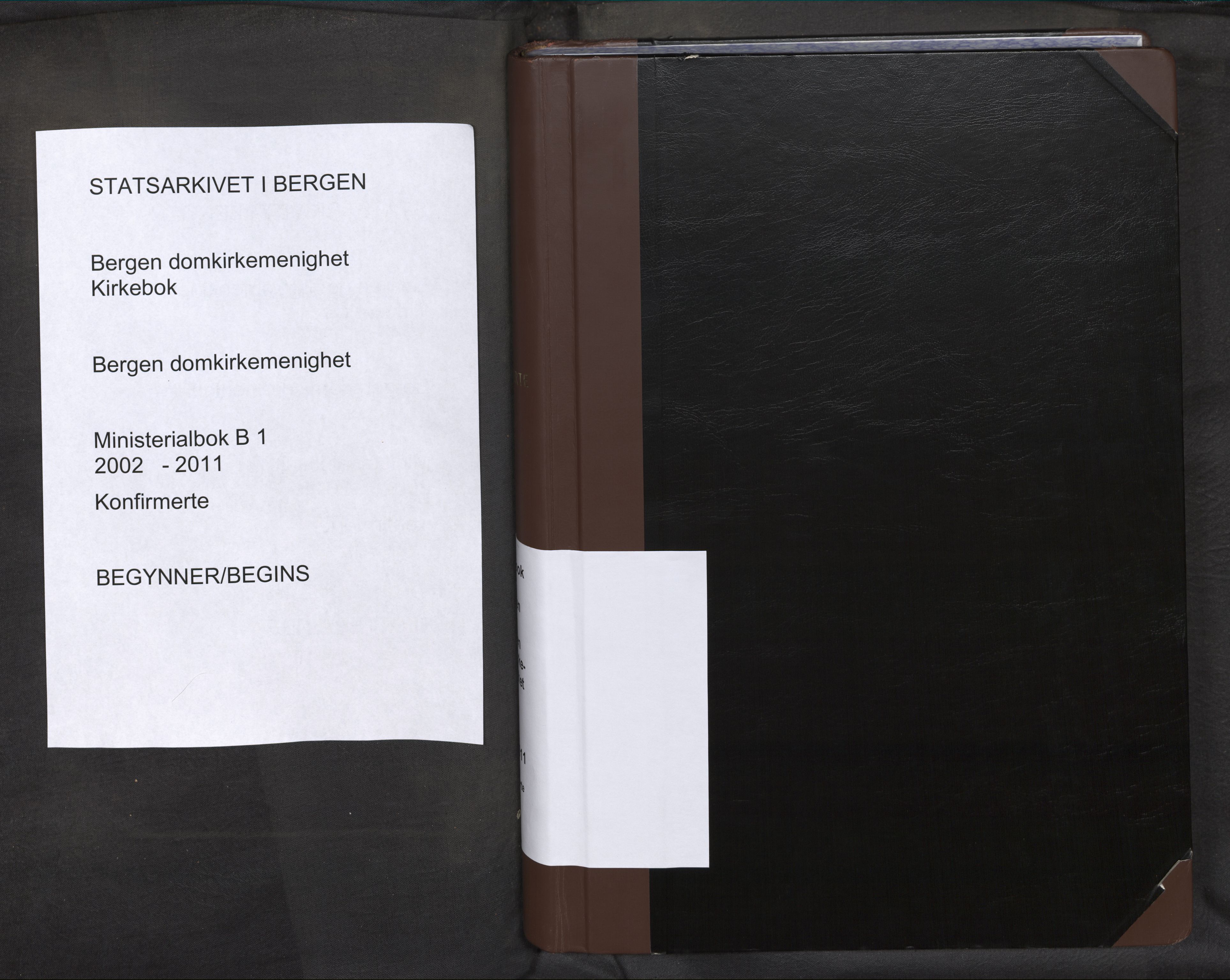 Domkirken sokneprestembete, SAB/A-74801/H/Haa: Parish register (official) no. B 1, 2002-2011