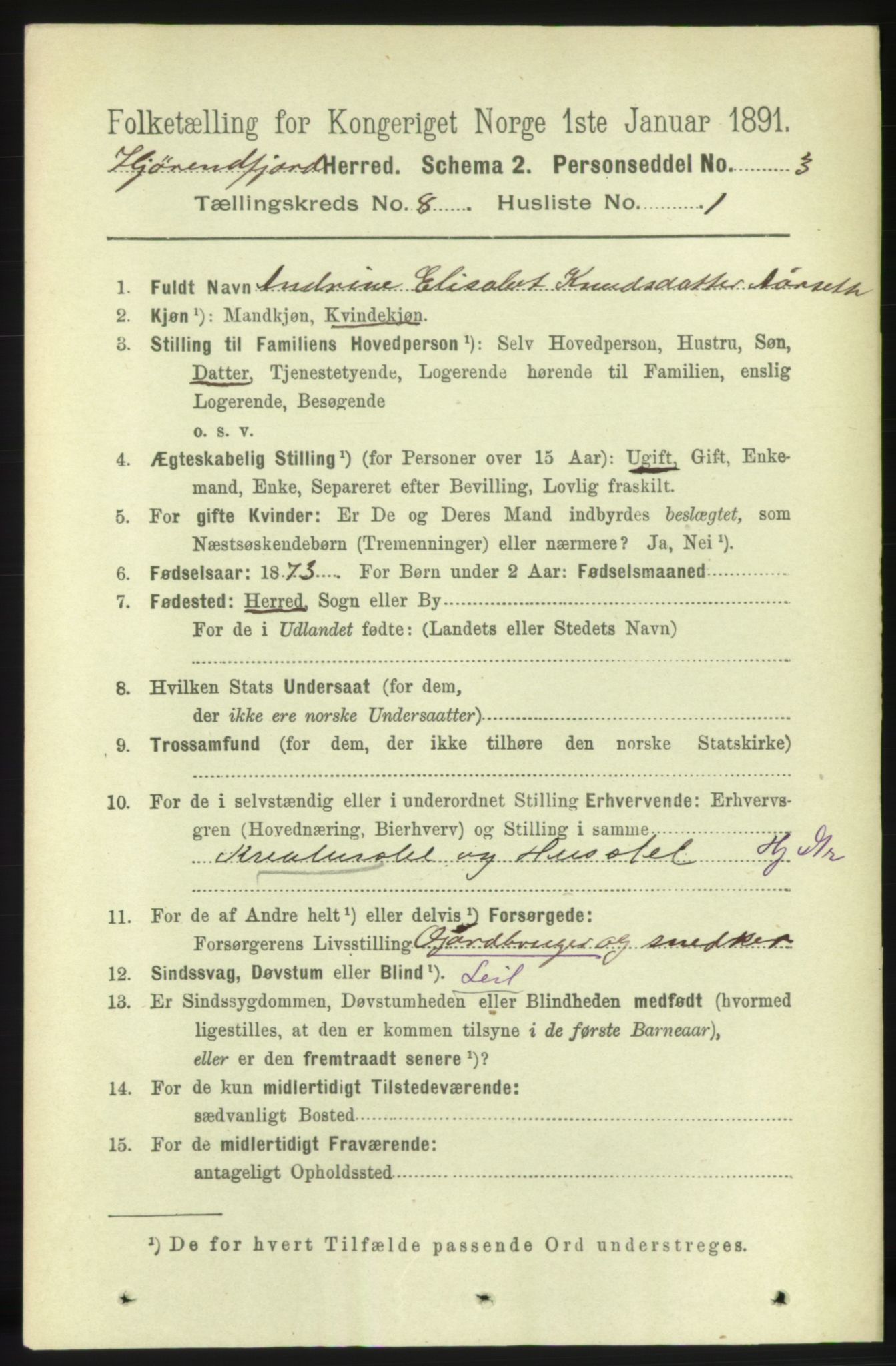 RA, 1891 census for 1522 Hjørundfjord, 1891, p. 1867