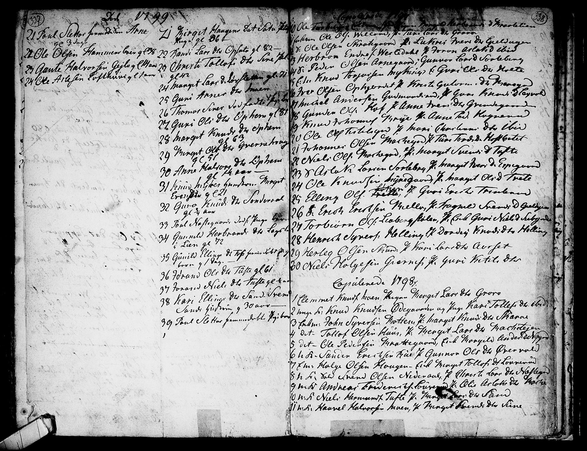 Ål kirkebøker, SAKO/A-249/F/Fa/L0002: Parish register (official) no. I 2, 1771-1806, p. 337-338