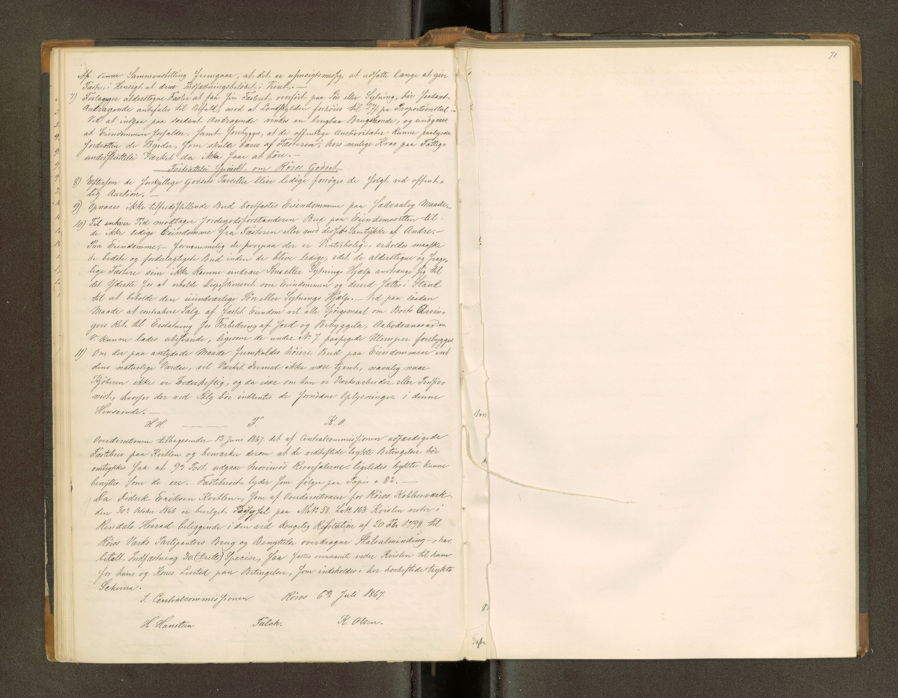 Røros kobberverk, AV/SAT-PA-0211/1/16/16A2/L0009: Jordegodset i det hele vedkommende, 1868-1897, p. 30