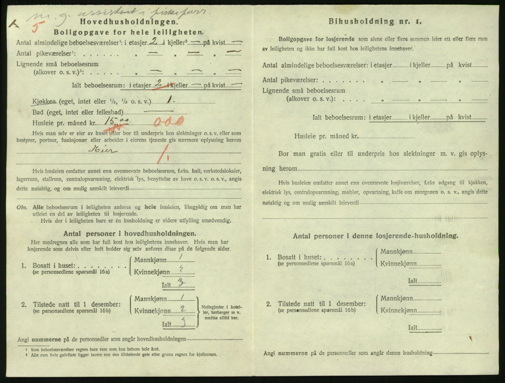 SAKO, 1920 census for Larvik, 1920, p. 3117