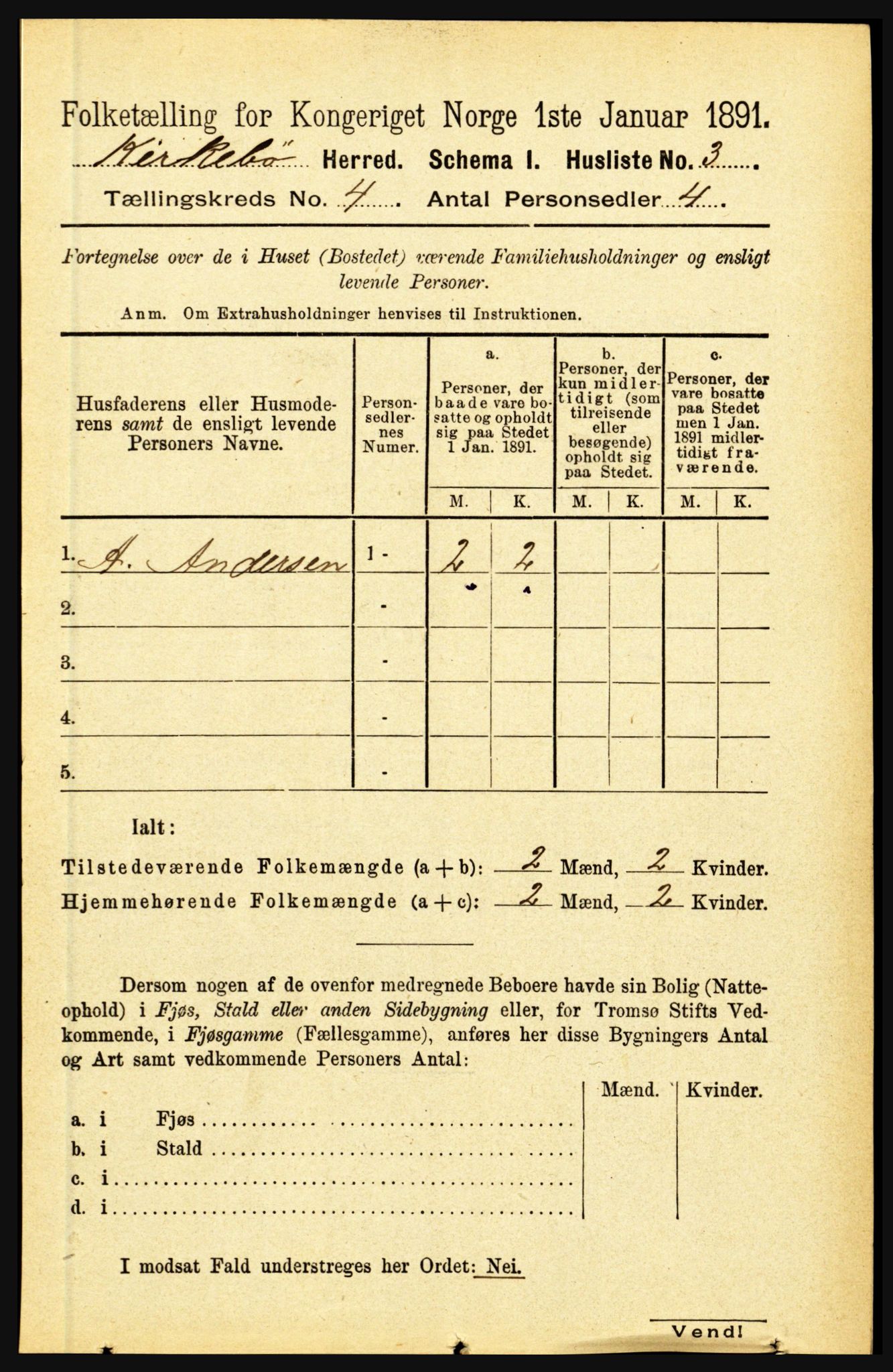 RA, 1891 census for 1416 Kyrkjebø, 1891, p. 838