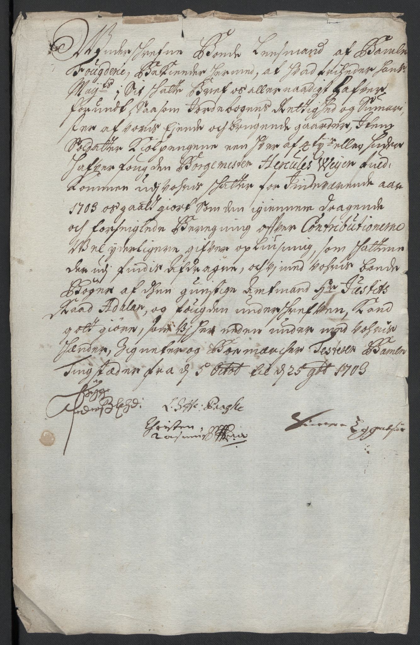 Rentekammeret inntil 1814, Reviderte regnskaper, Fogderegnskap, AV/RA-EA-4092/R36/L2110: Fogderegnskap Øvre og Nedre Telemark og Bamble, 1703, p. 82