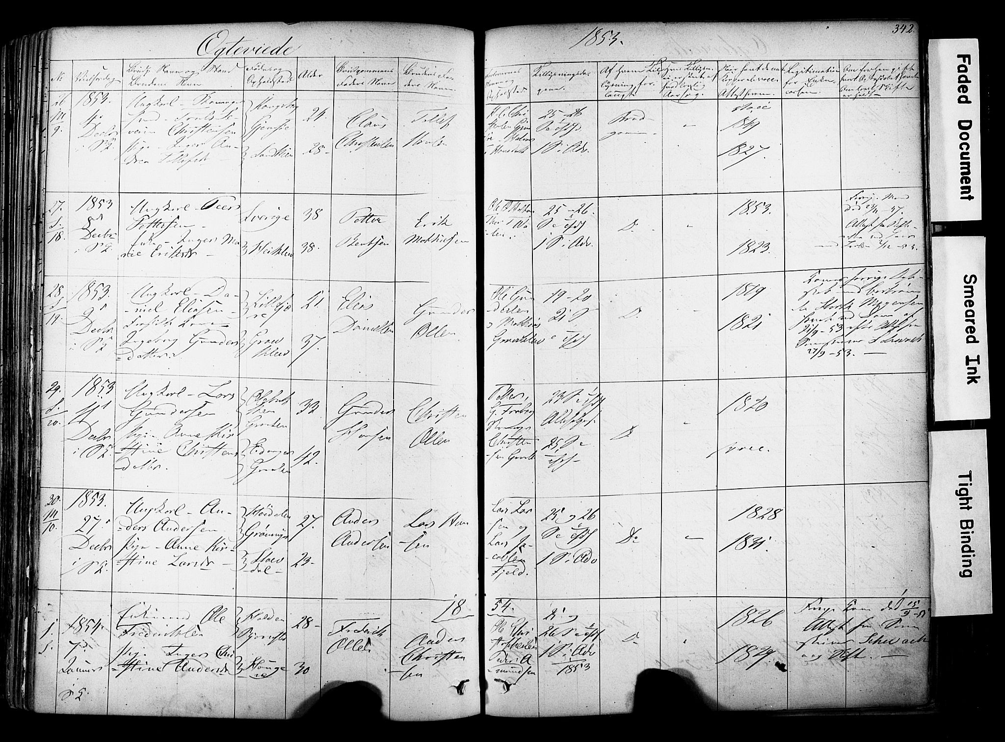 Solum kirkebøker, SAKO/A-306/F/Fa/L0006: Parish register (official) no. I 6, 1844-1855, p. 342