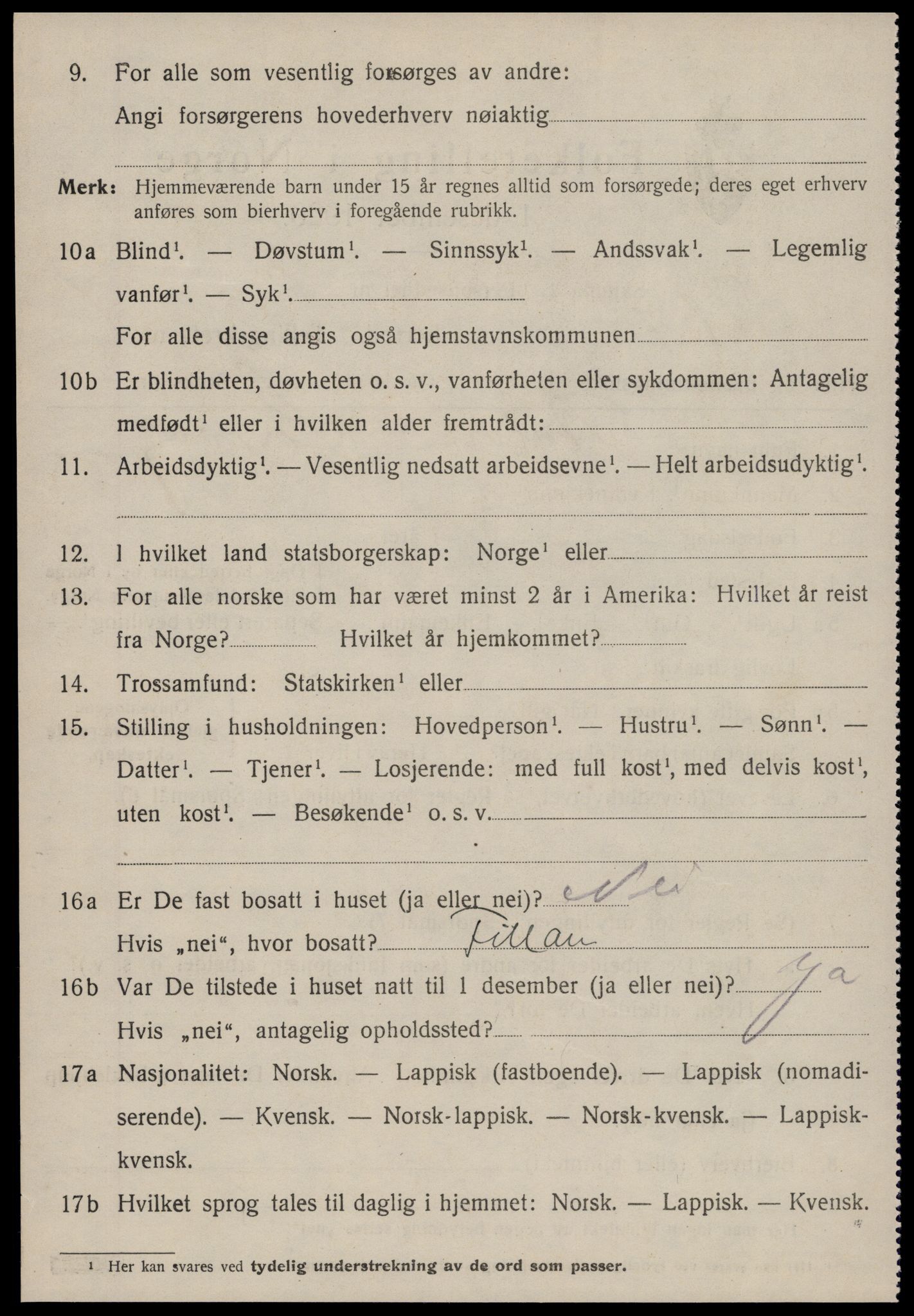 SAT, 1920 census for Hitra, 1920, p. 2606