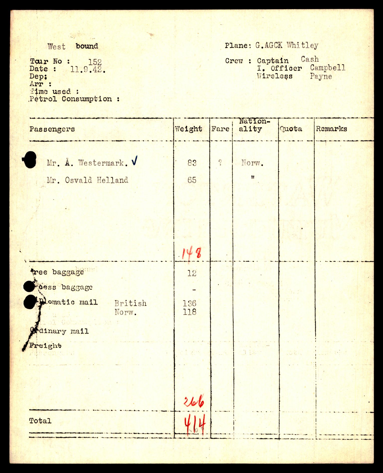 Forsvaret, Luftfartsrådet/Statens luftfartsstyre, AV/RA-RAFA-5942/F/L0042: Norges Luftfartstyre., 1941-1945, p. 692