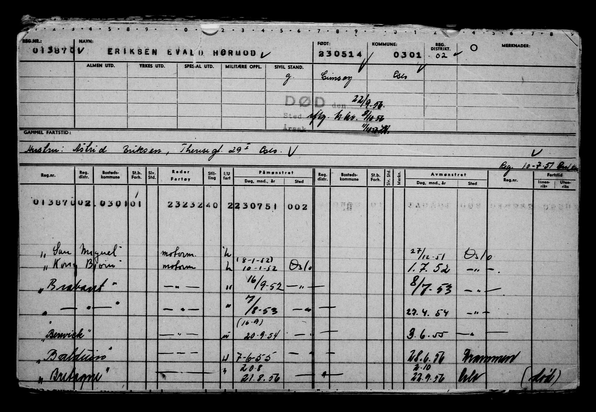 Direktoratet for sjømenn, AV/RA-S-3545/G/Gb/L0121: Hovedkort, 1914, p. 133