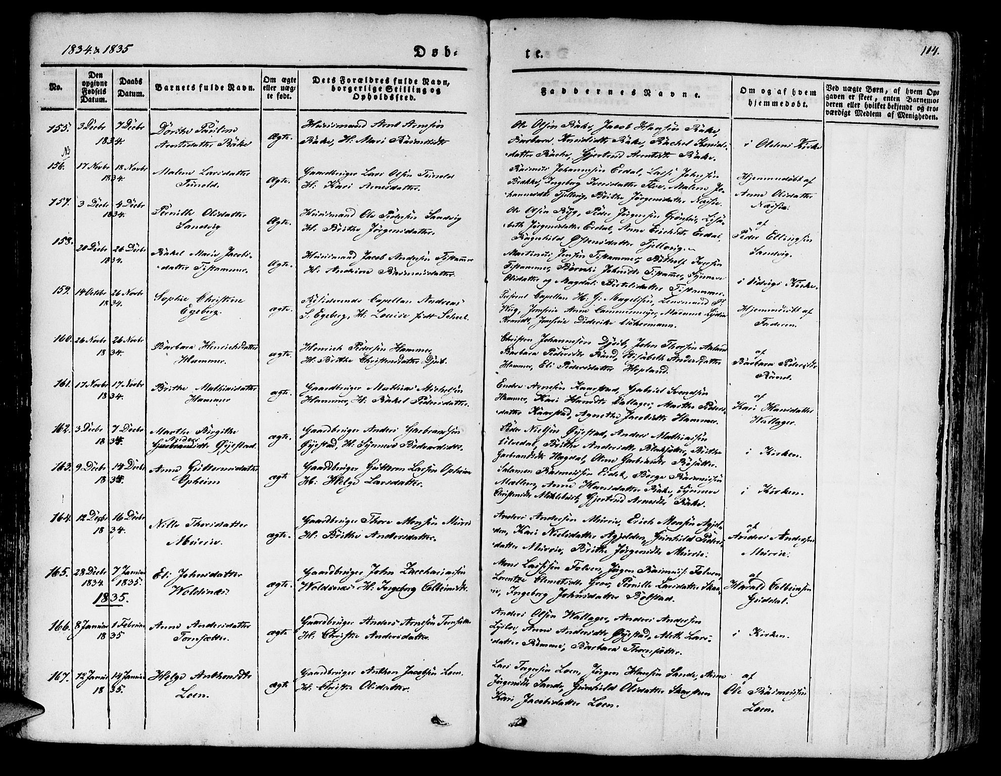Innvik sokneprestembete, SAB/A-80501: Parish register (official) no. A 4I, 1831-1846, p. 114