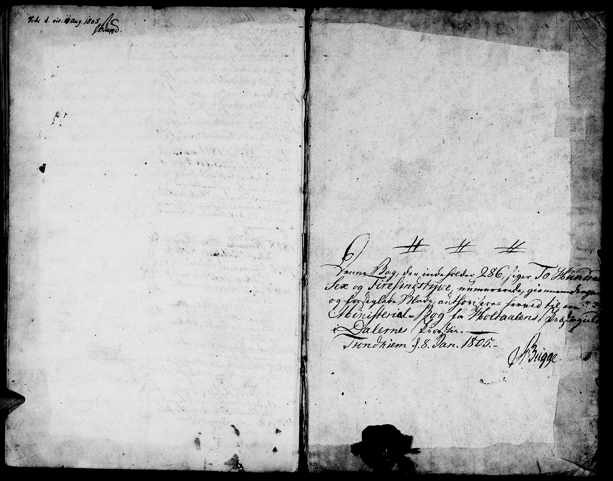 Ministerialprotokoller, klokkerbøker og fødselsregistre - Sør-Trøndelag, SAT/A-1456/685/L0953: Parish register (official) no. 685A02, 1805-1816