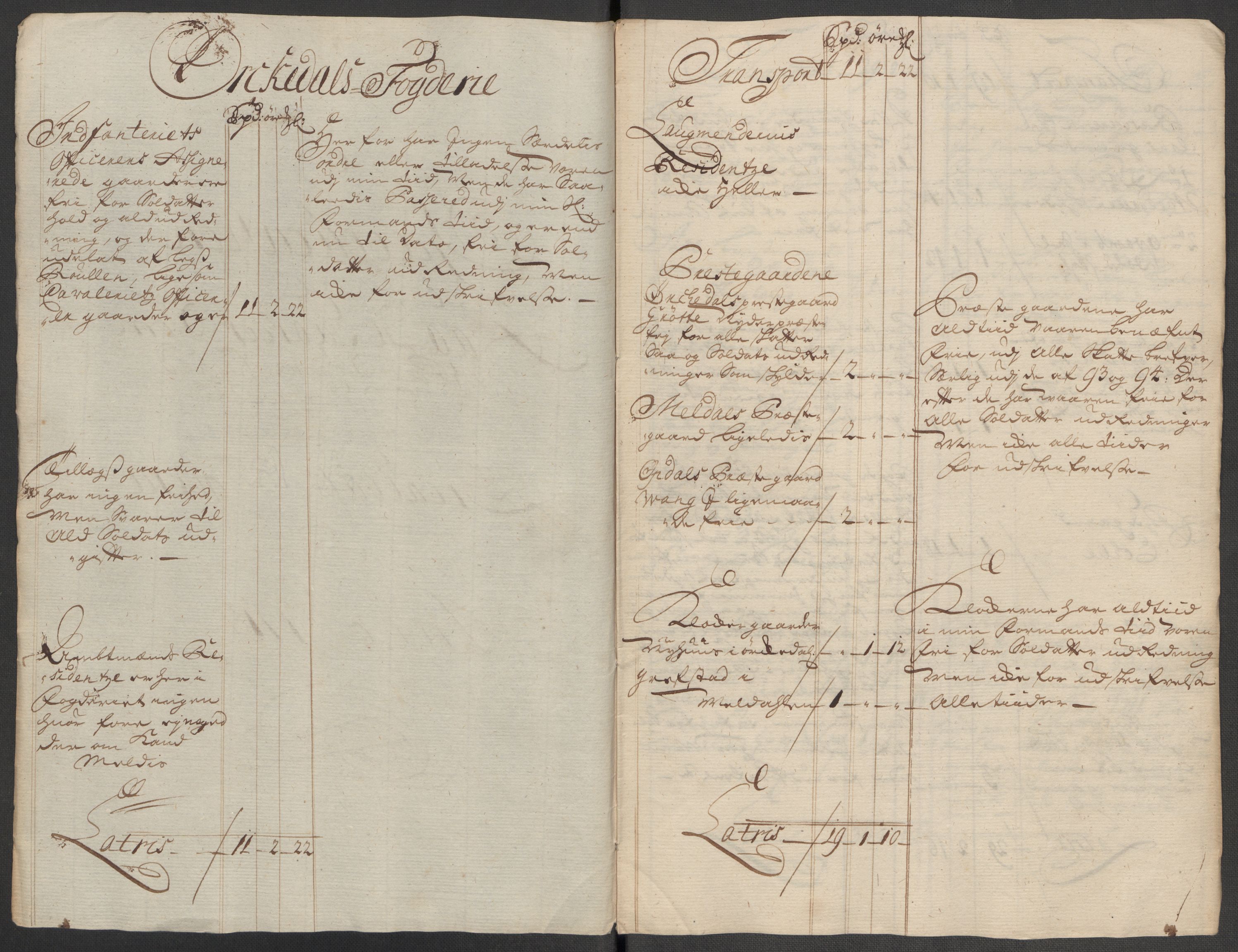 Rentekammeret inntil 1814, Reviderte regnskaper, Fogderegnskap, AV/RA-EA-4092/R60/L3971: Fogderegnskap Orkdal og Gauldal, 1718, p. 102