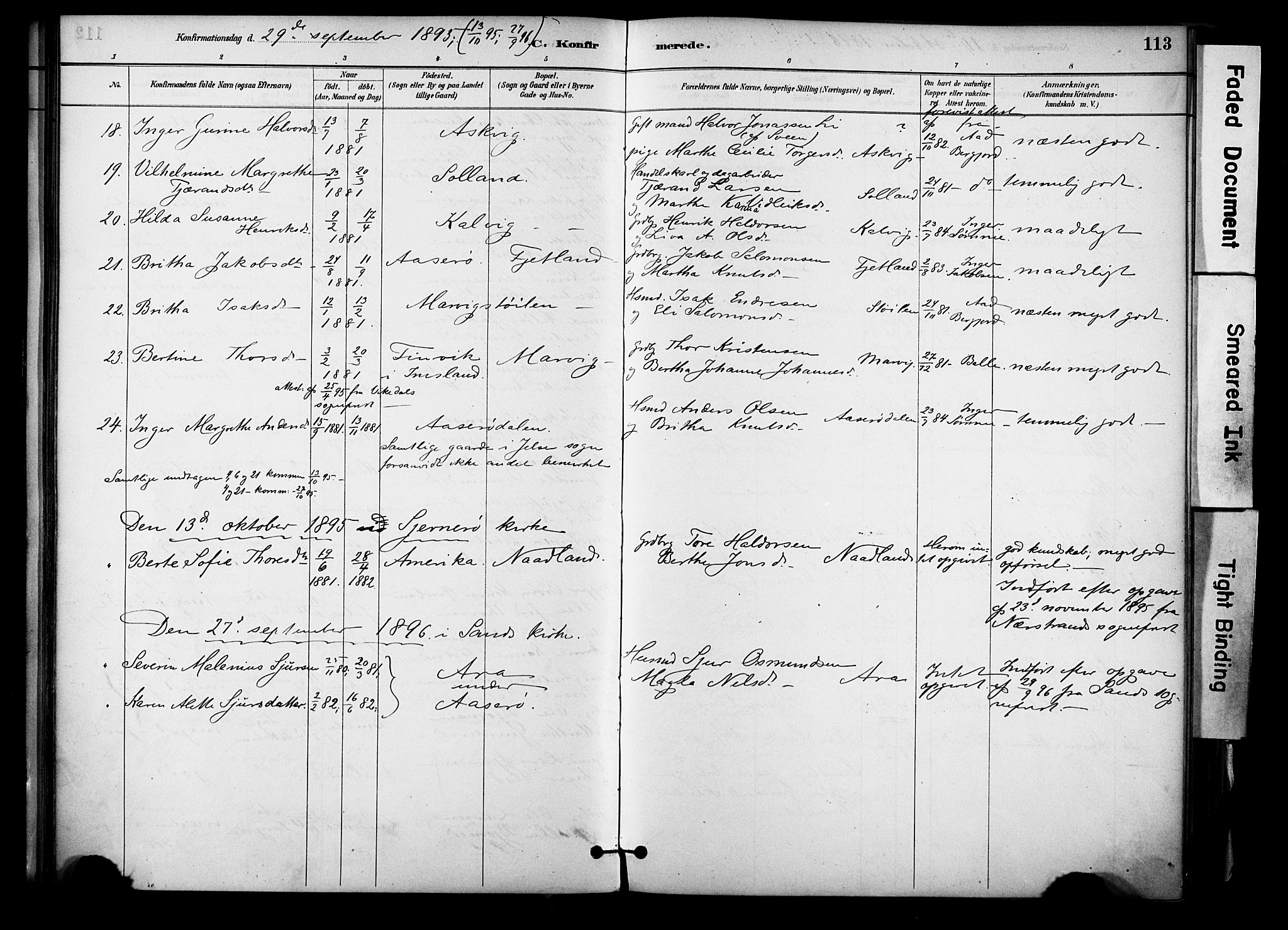 Jelsa sokneprestkontor, SAST/A-101842/01/IV: Parish register (official) no. A 10, 1884-1906, p. 113