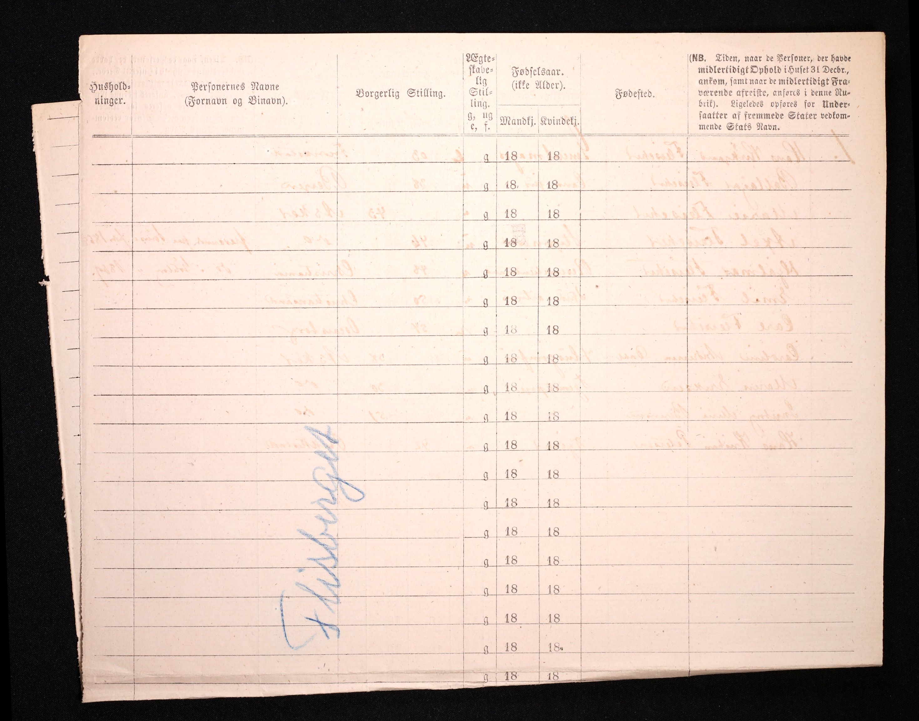 RA, 1870 census for 0301 Kristiania, 1870, p. 901