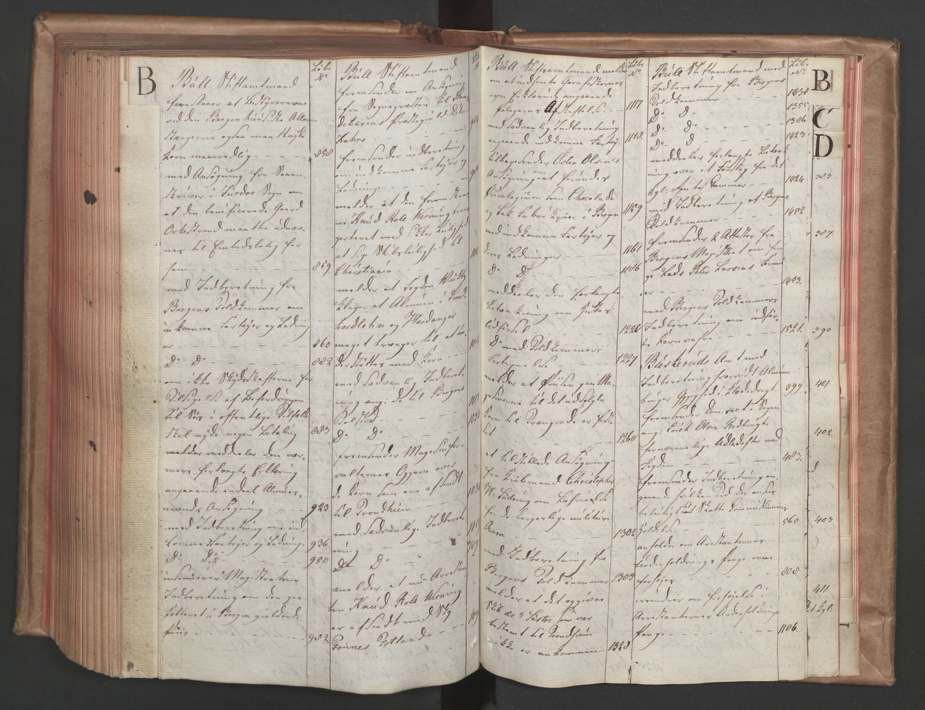 Stattholderembetet 1810-1814, 1. kontor (Kontor A), AV/RA-EA-2872/Ab/L0002: Referatprotokoll,  j.nr. 310-1243,  l.nr. 380-1588, 1811, p. 335