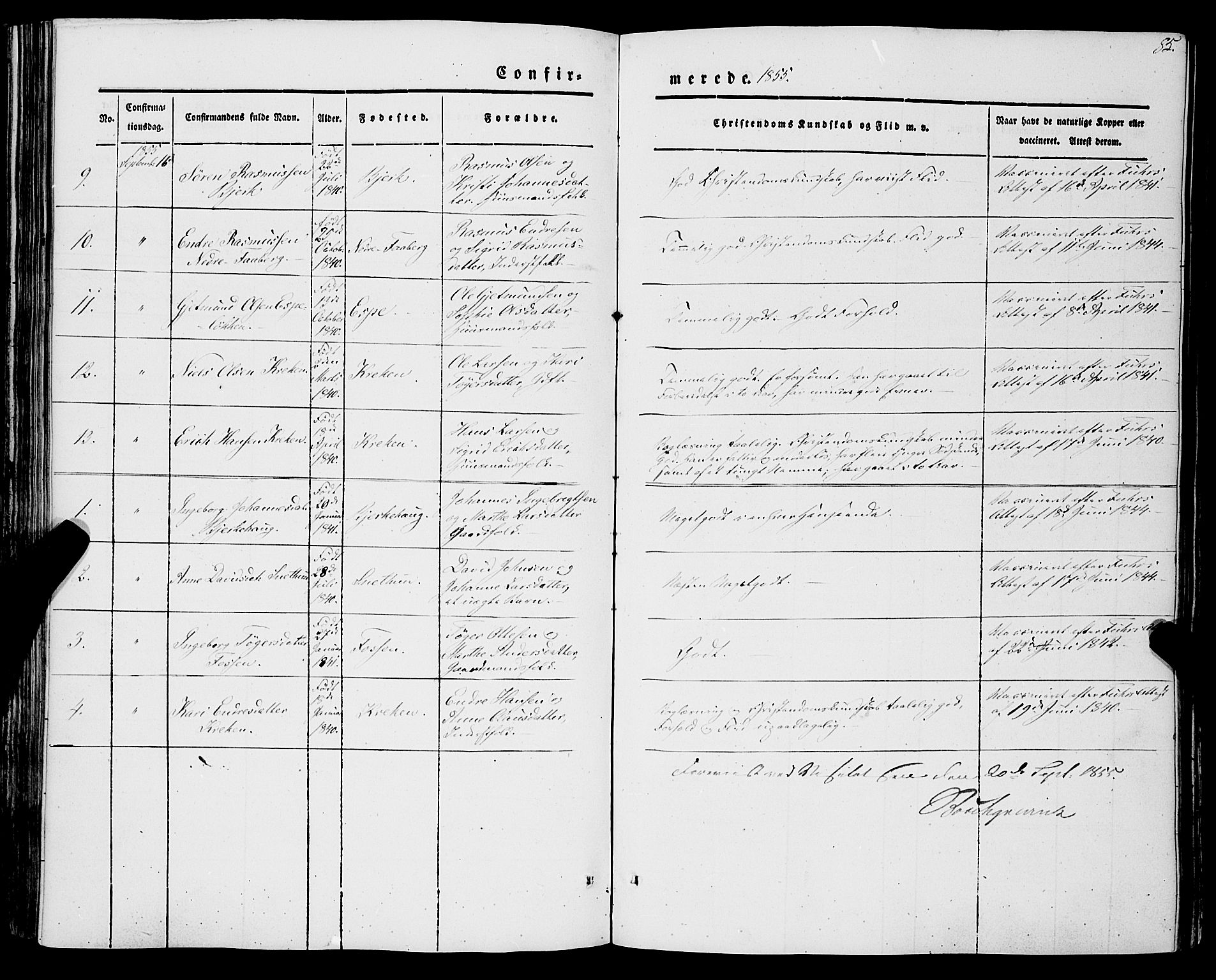 Jostedal sokneprestembete, SAB/A-80601/H/Haa/Haaa/L0005: Parish register (official) no. A 5, 1849-1877, p. 85