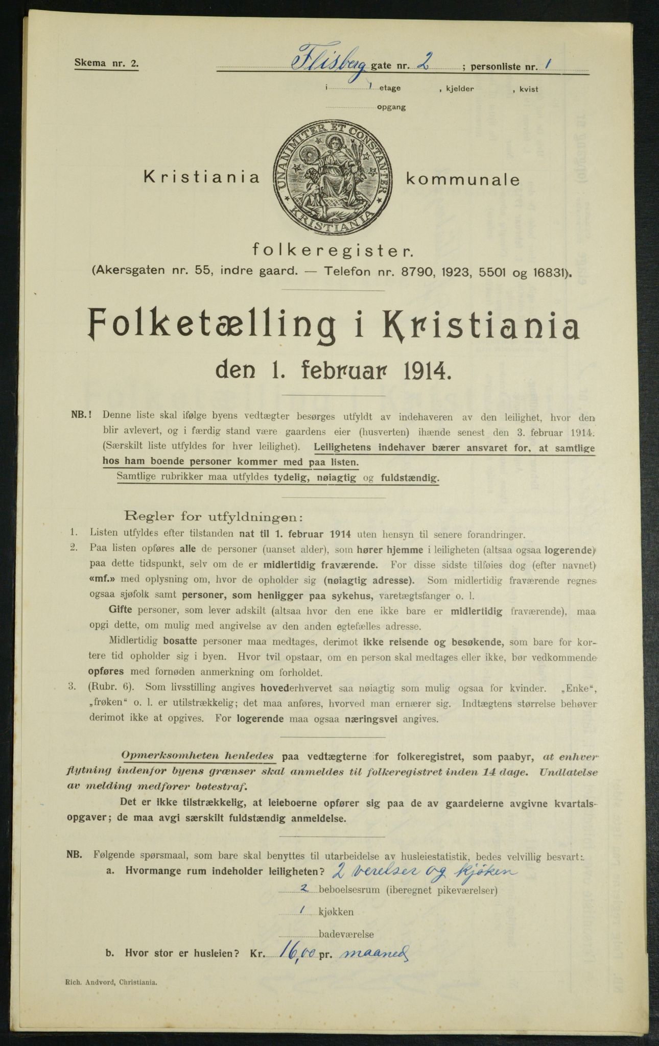 OBA, Municipal Census 1914 for Kristiania, 1914, p. 24762