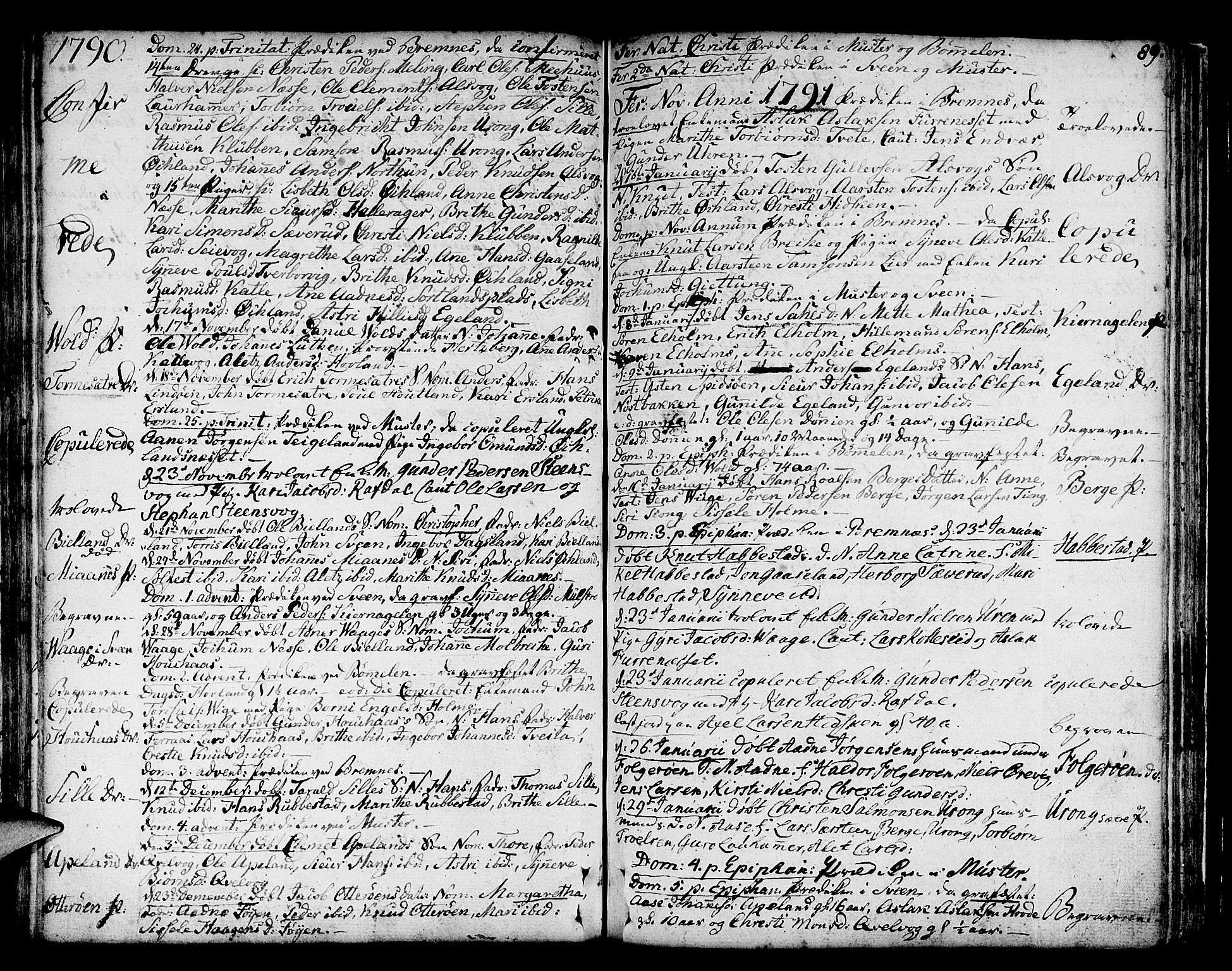 Finnås sokneprestembete, SAB/A-99925/H/Ha/Haa/Haaa/L0003: Parish register (official) no. A 3, 1765-1803, p. 89