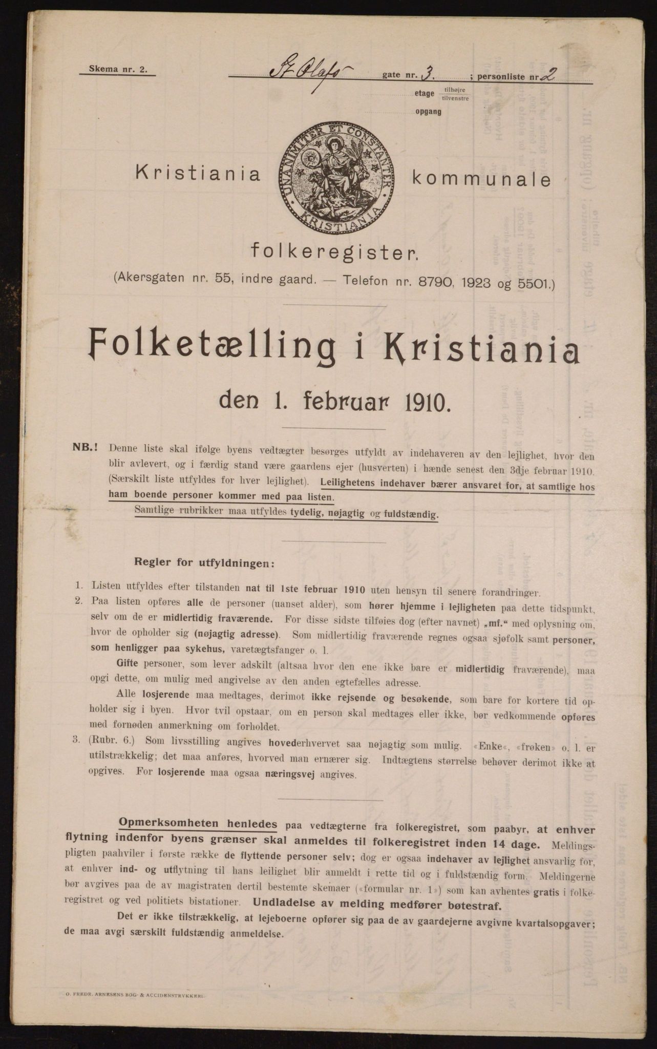 OBA, Municipal Census 1910 for Kristiania, 1910, p. 84091