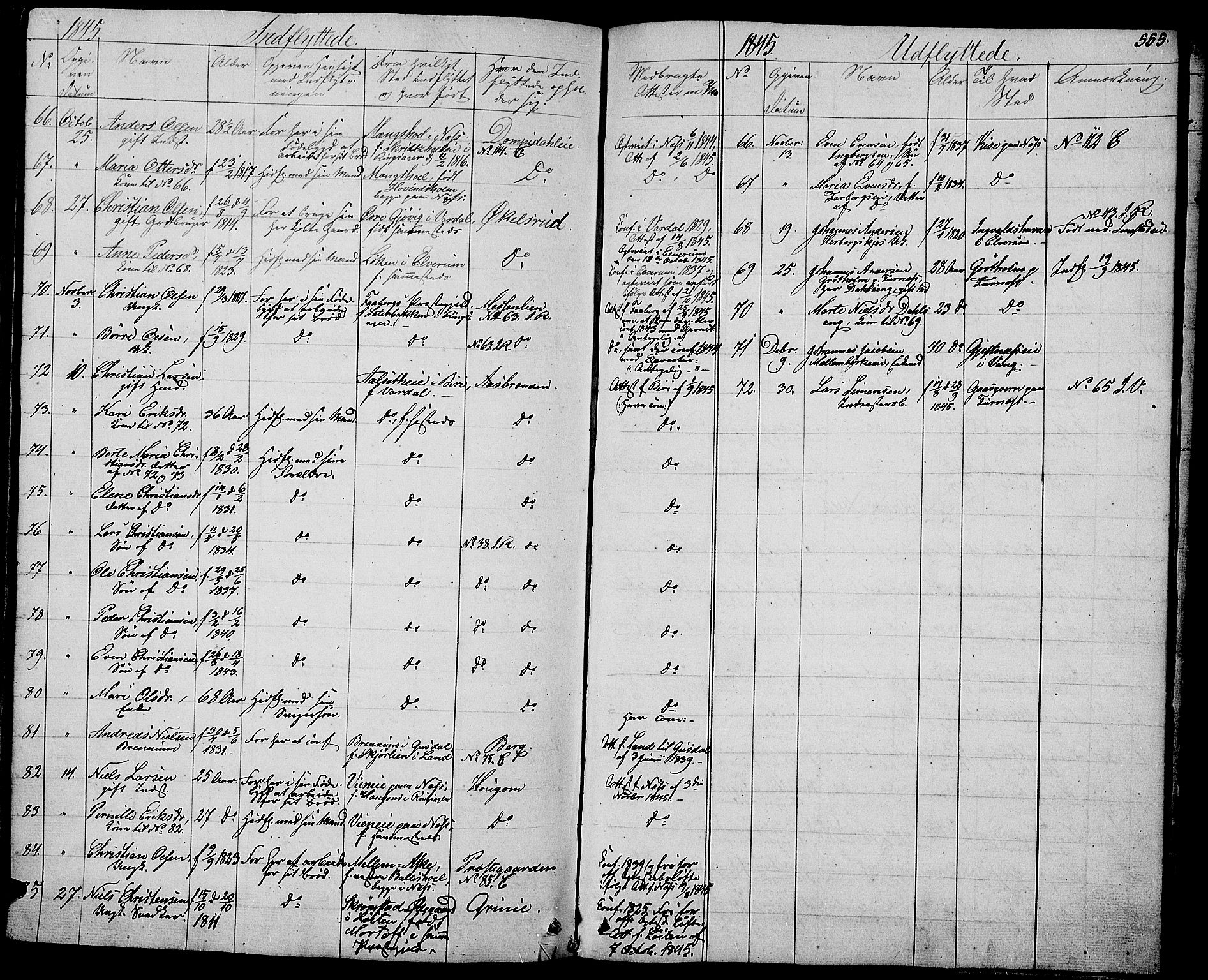 Ringsaker prestekontor, AV/SAH-PREST-014/L/La/L0005: Parish register (copy) no. 5, 1839-1850, p. 555