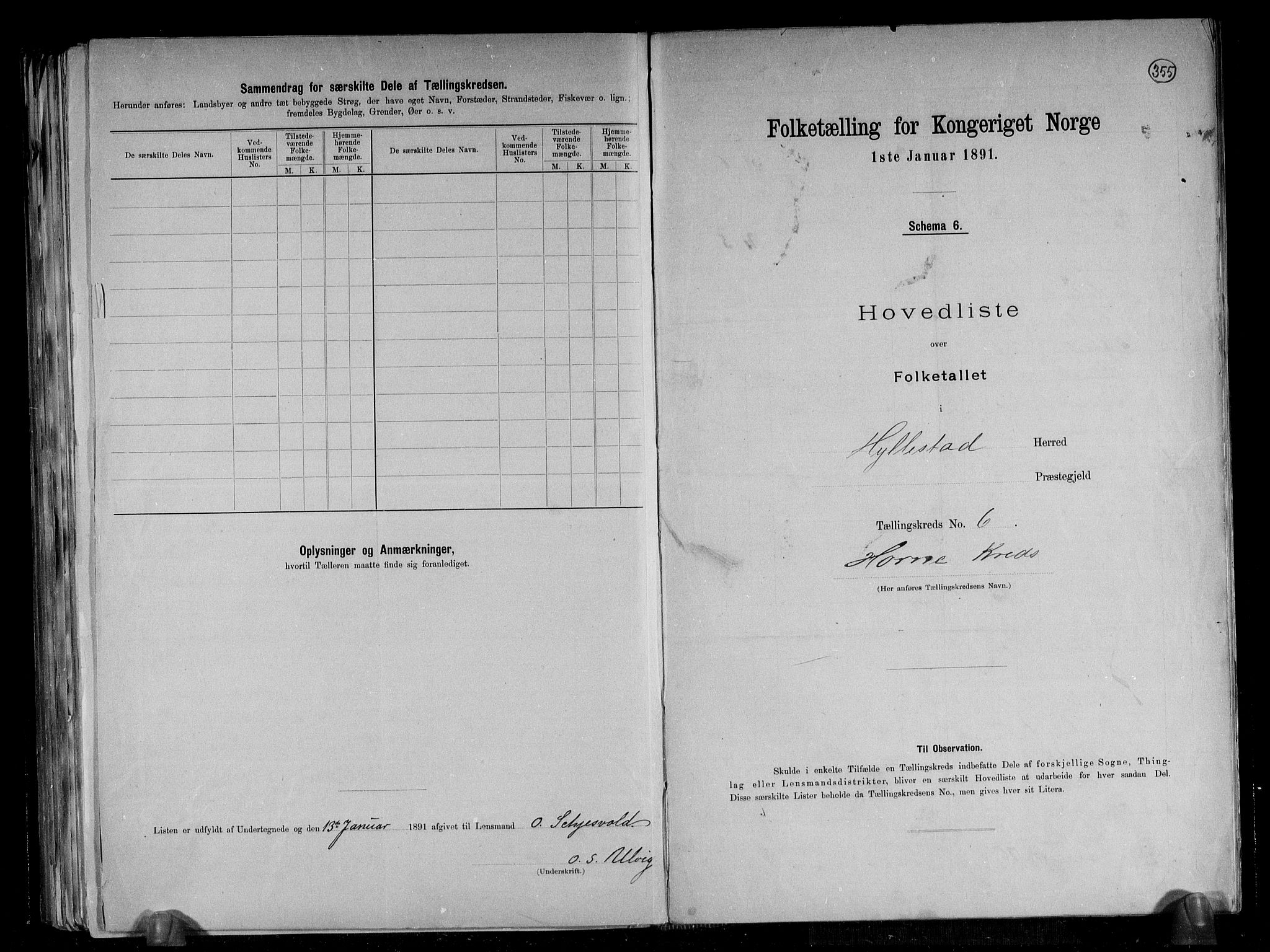 RA, 1891 census for 1413 Hyllestad, 1891, p. 15