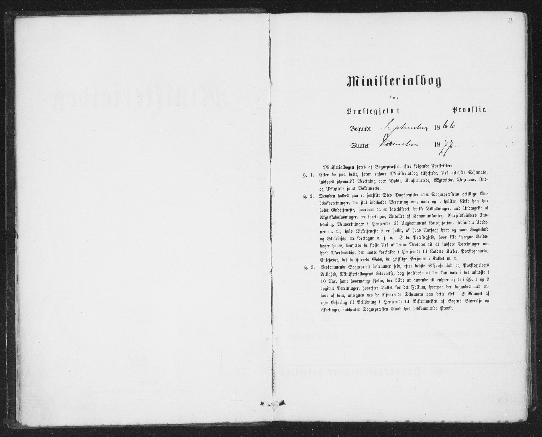 Ministerialprotokoller, klokkerbøker og fødselsregistre - Nordland, SAT/A-1459/874/L1057: Parish register (official) no. 874A01, 1866-1877, p. 3