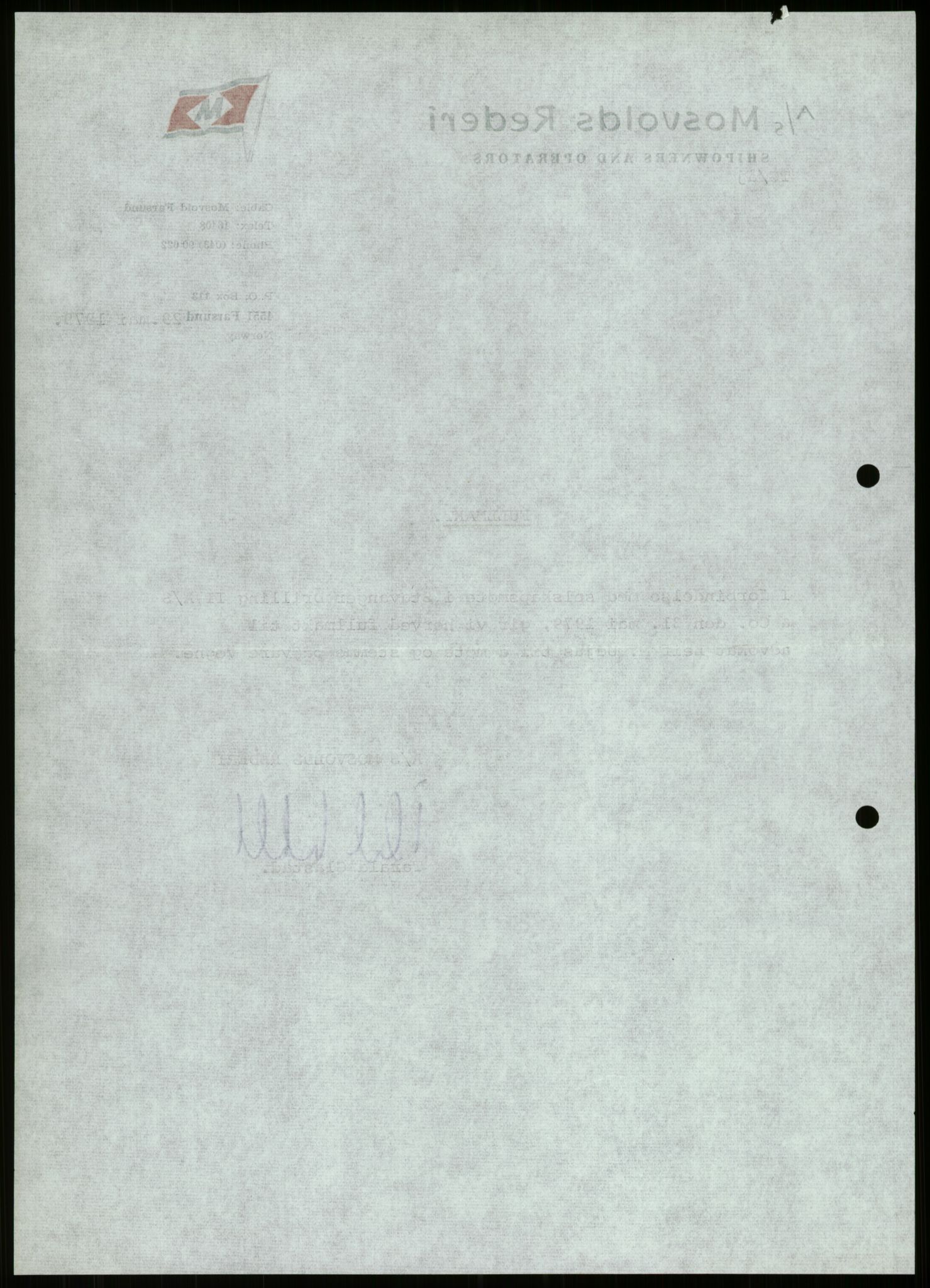 Pa 1503 - Stavanger Drilling AS, SAST/A-101906/D/L0007: Korrespondanse og saksdokumenter, 1974-1981, p. 1344