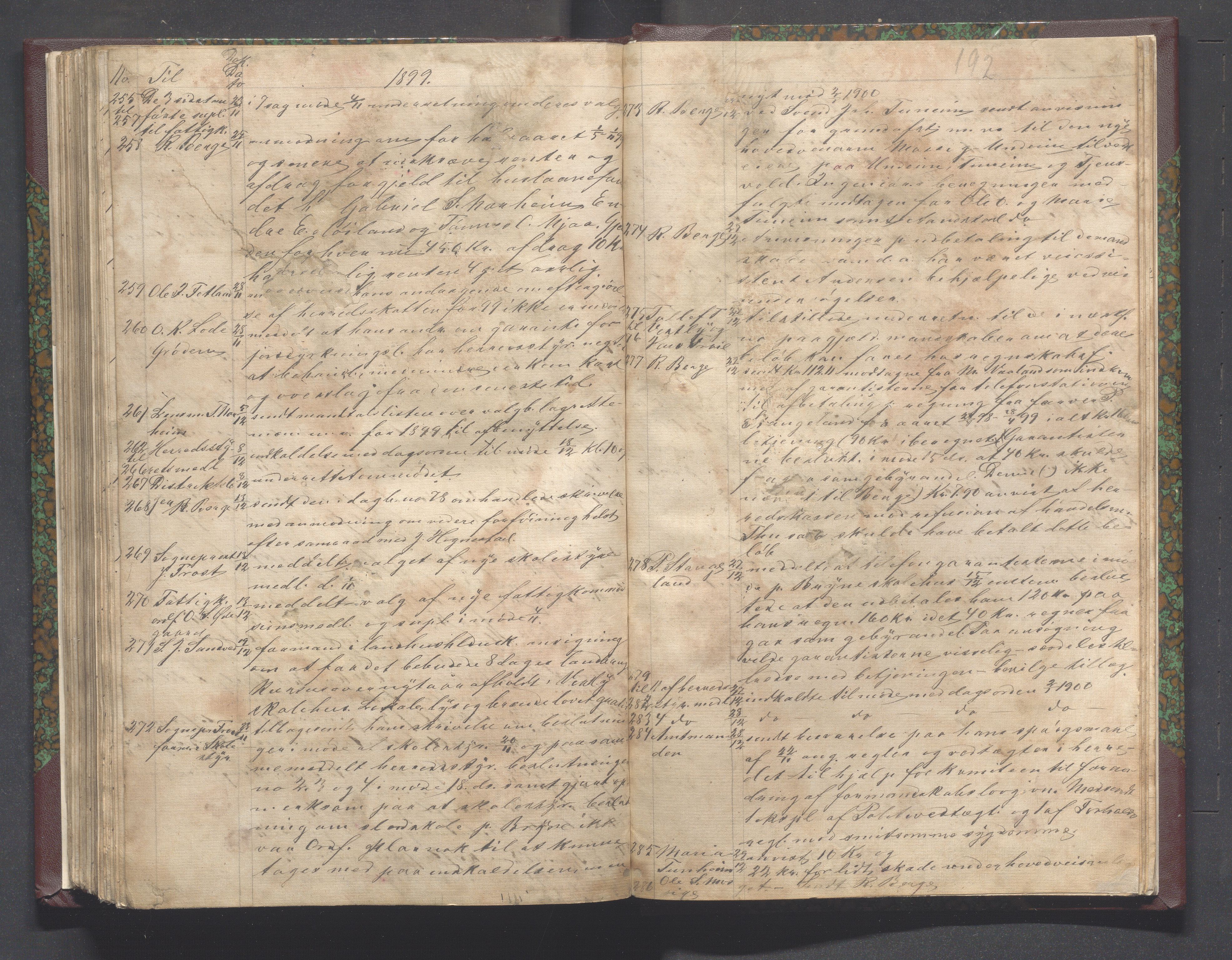 Time kommune - Formannskapet, IKAR/K-100592/B/L0001: Kopibok, 1837-1901, p. 192
