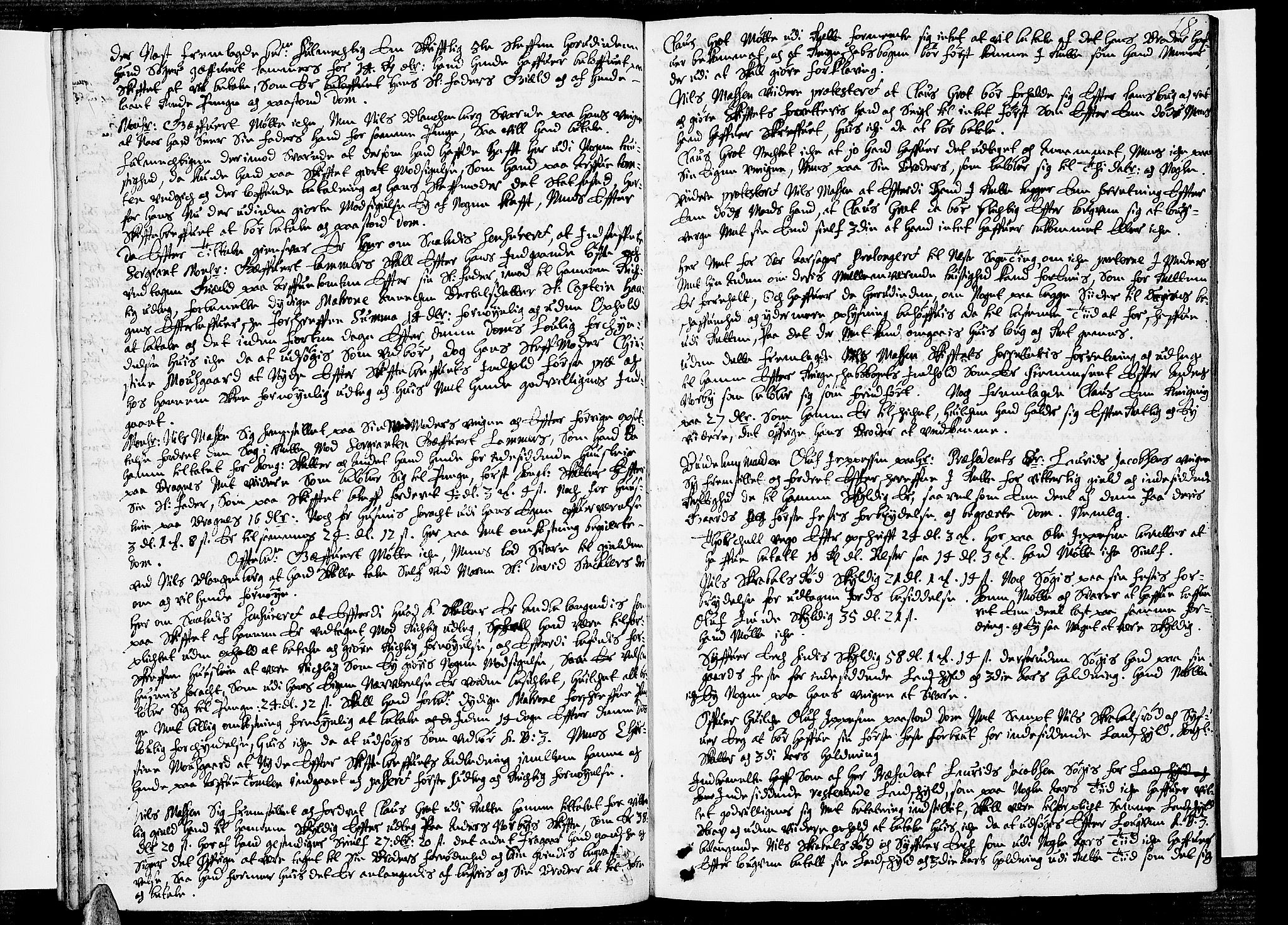 Eiker, Modum og Sigdal sorenskriveri, AV/SAKO-A-123/F/Fa/Faa/L0014: Tingbok, 1679, p. 17b-18a